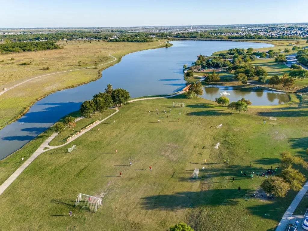 Community pond and park