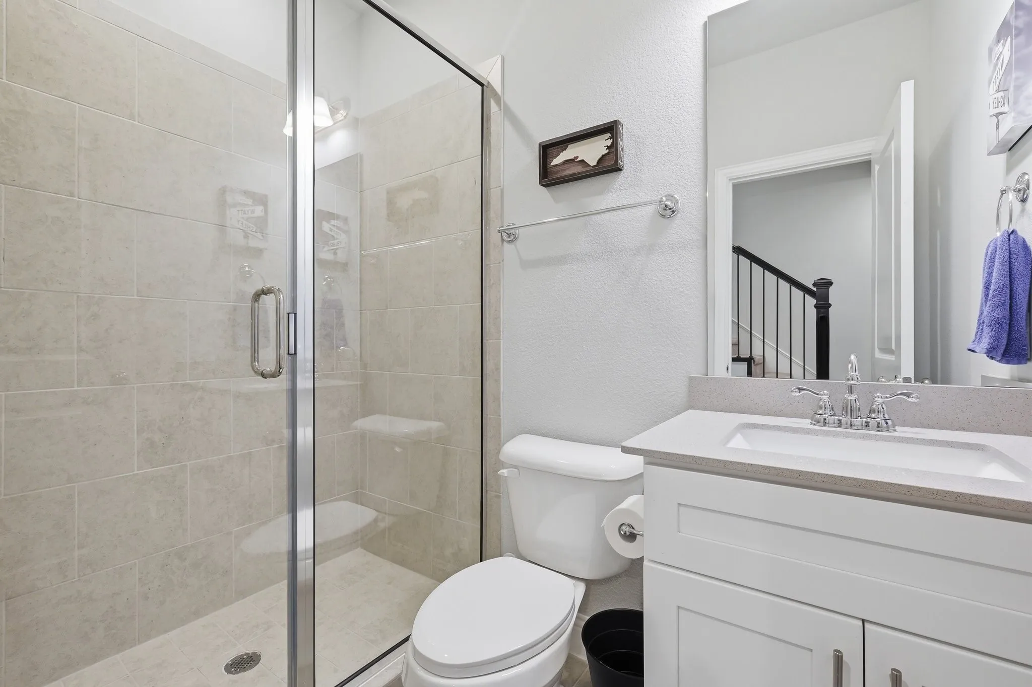 First floor full bathroom off the 3rd bedroom or office space!