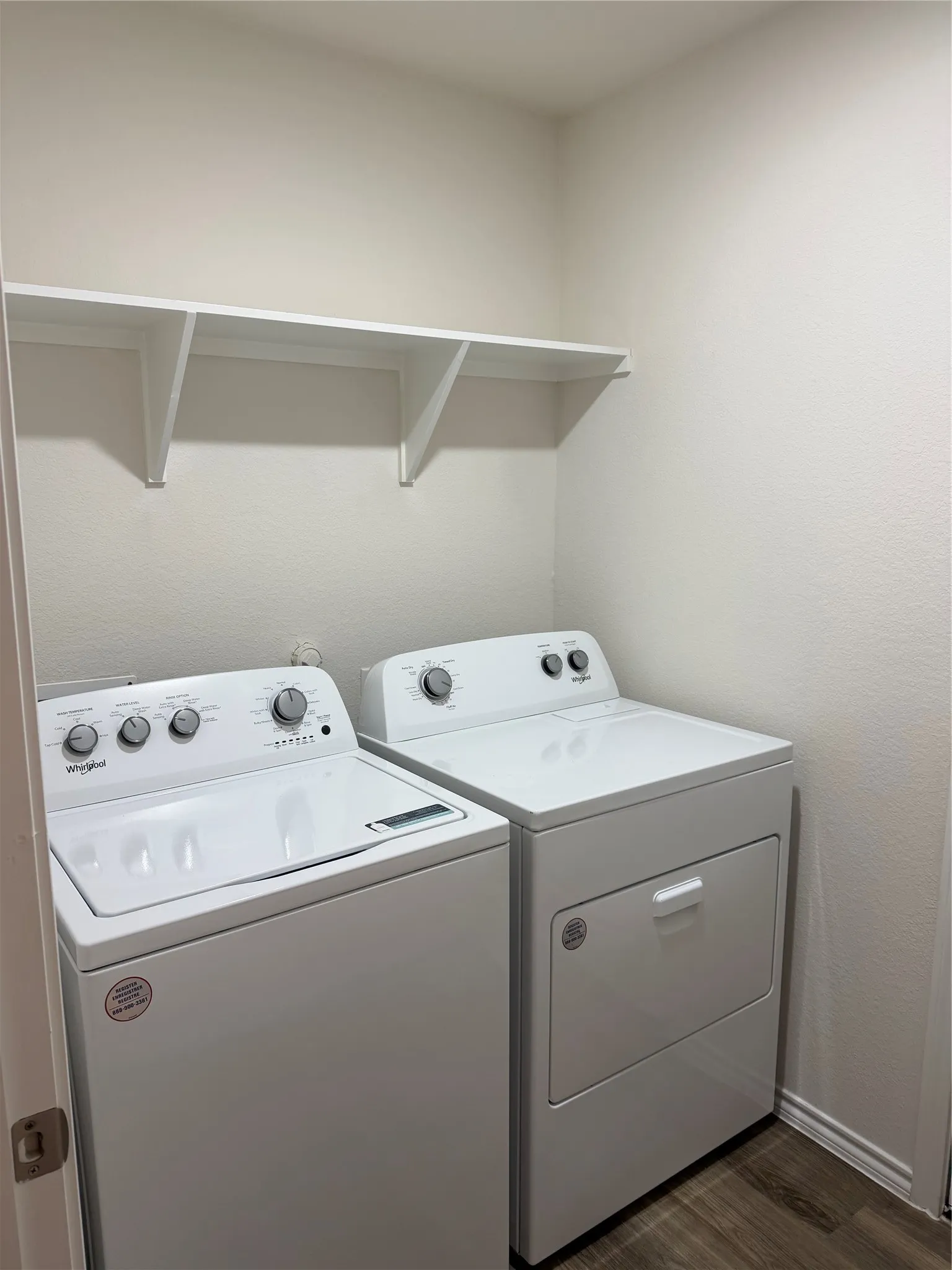 washer and dryer included
