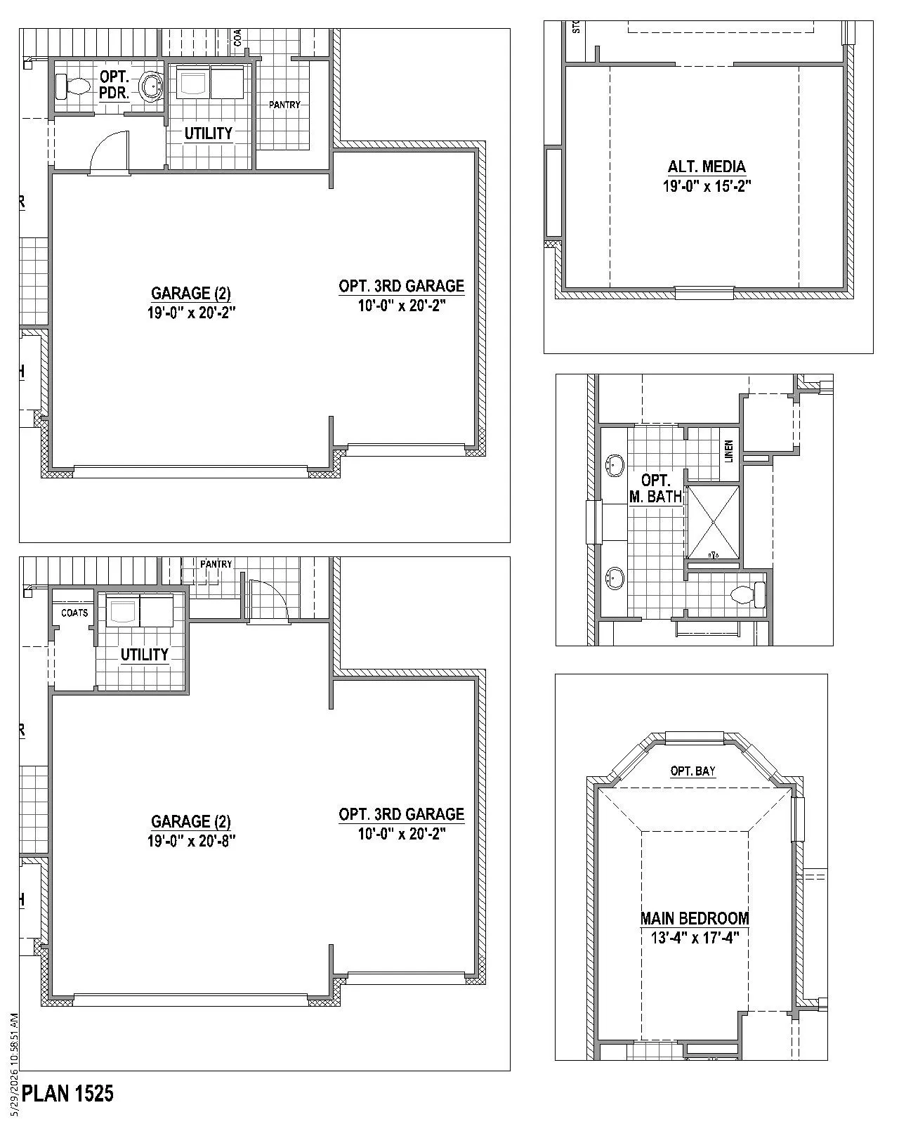 Floor plan options