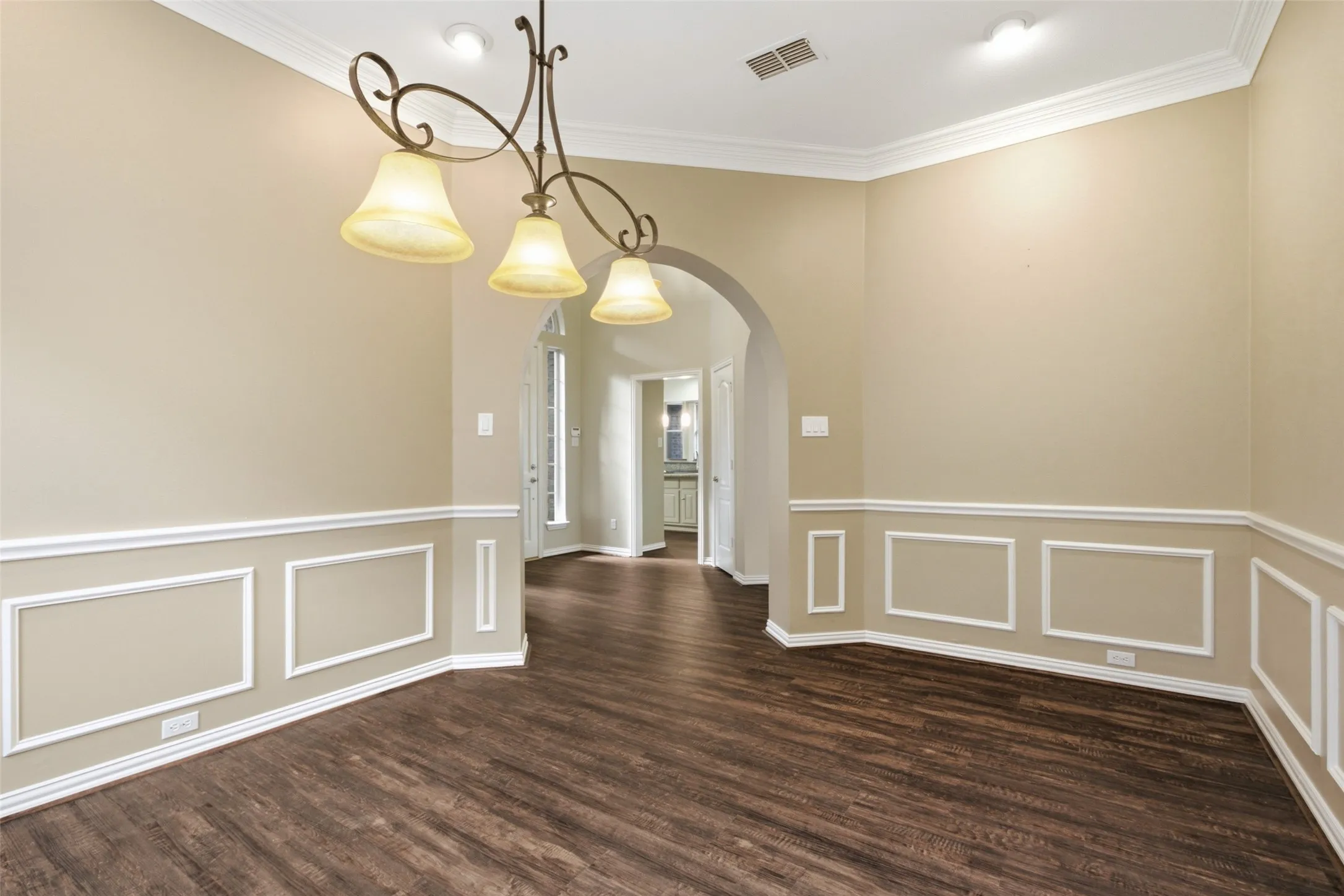 The patio is one step away through the back door — indoor-outdoor living without a renovation