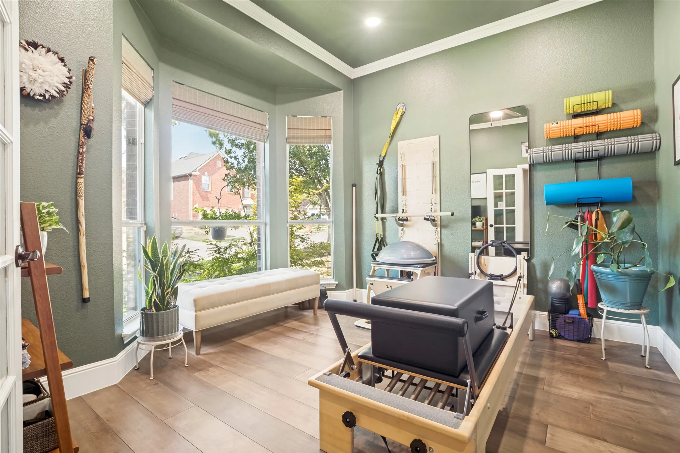 Office at front of house currently used as Pilates/workout room