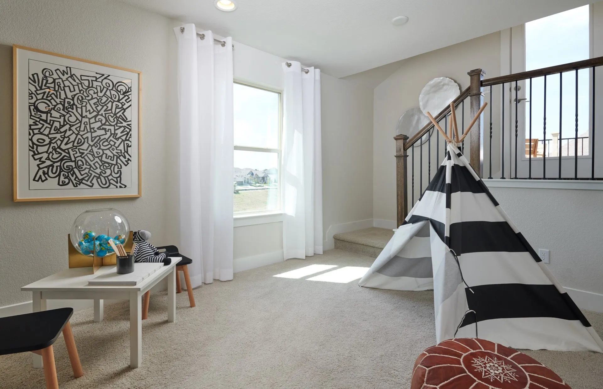 *Model Representation - Spacious loft on second level