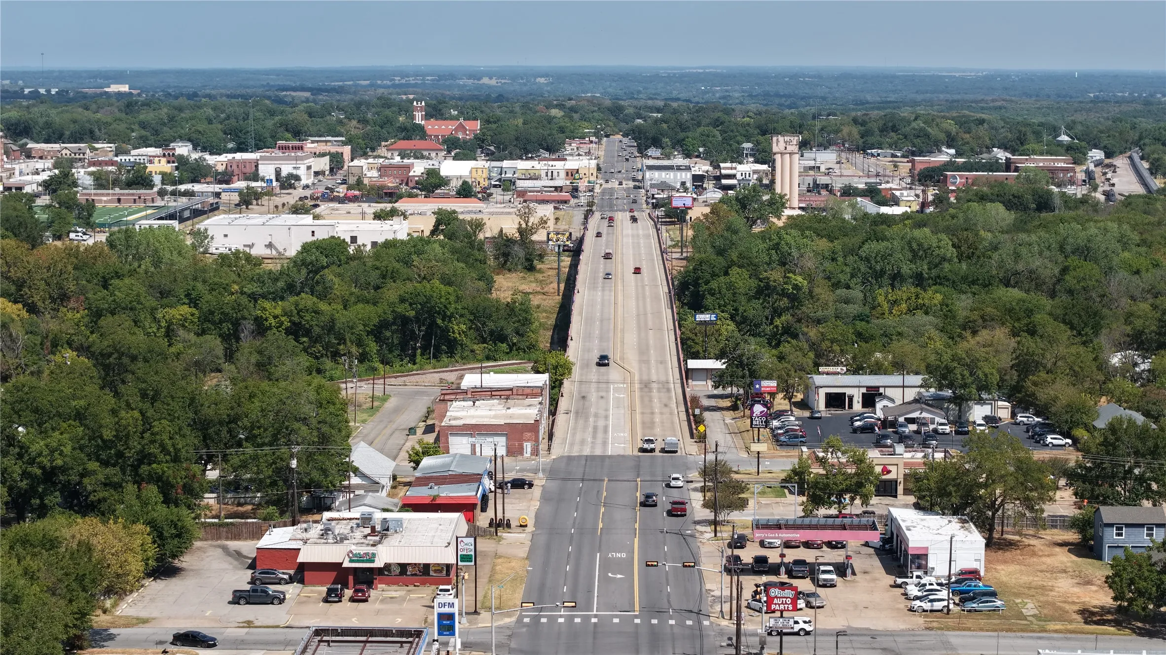 a couple of blocks from downtown Denison and fun