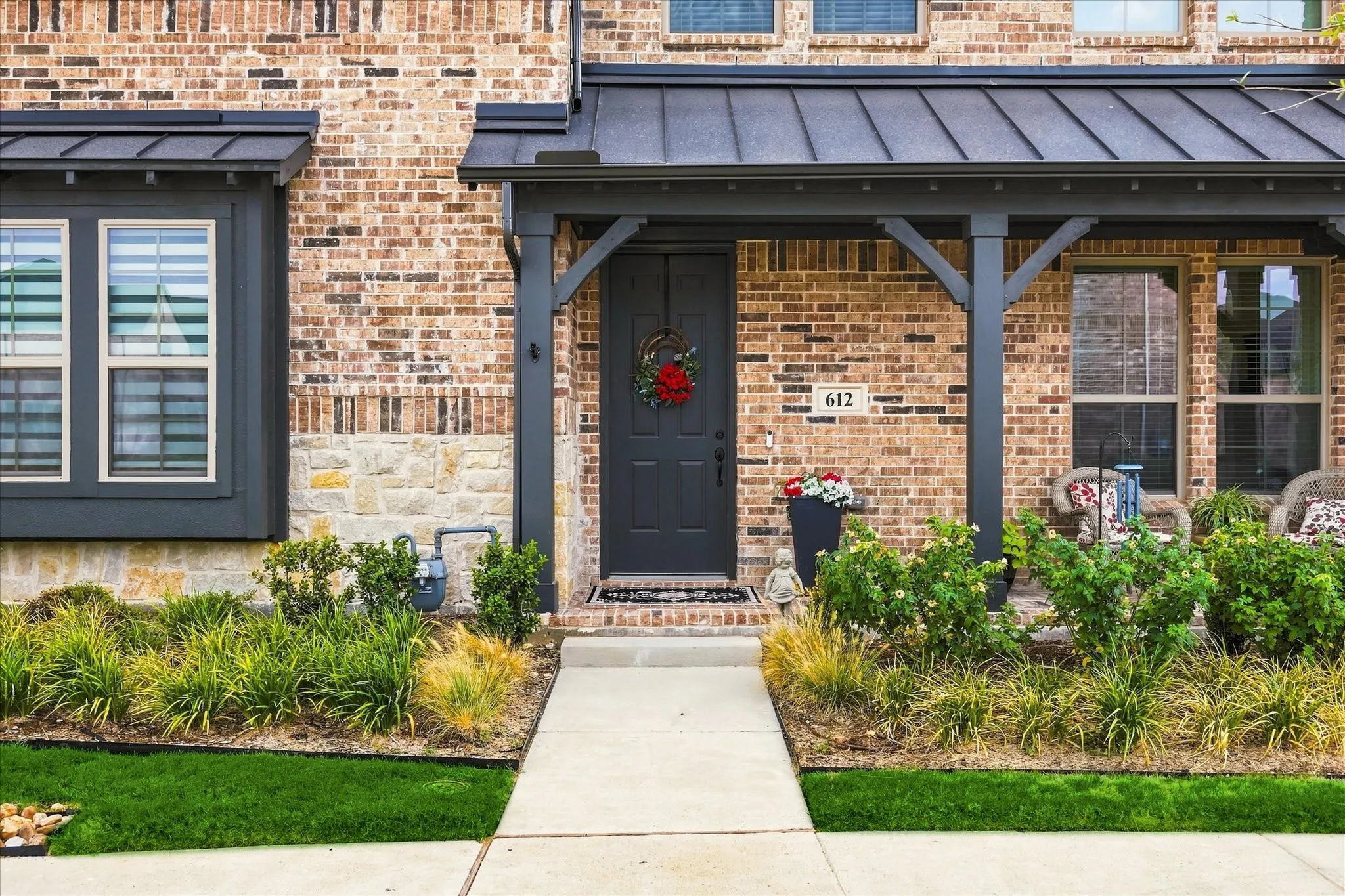 Covered front patio