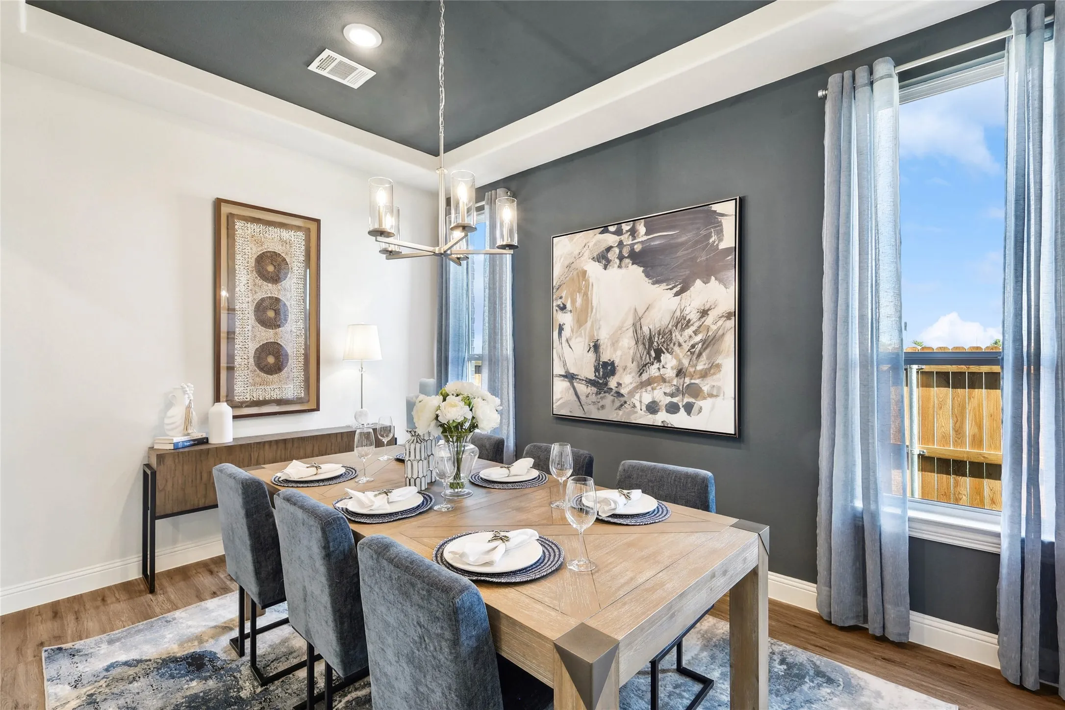 Model home photos of similar floorplans, not pictures of actual home.
