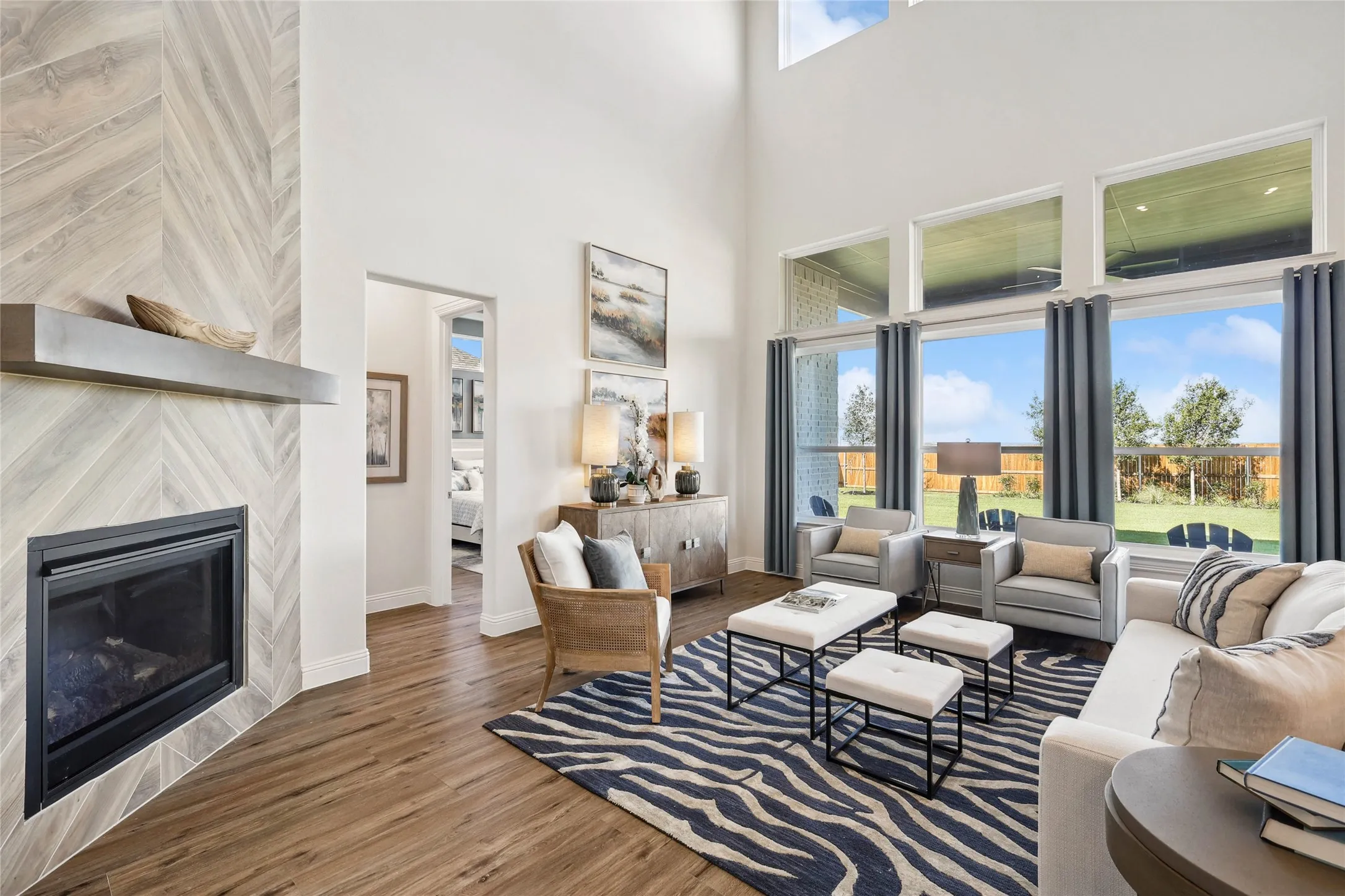 Model home photos of similar floorplans, not pictures of actual home.
