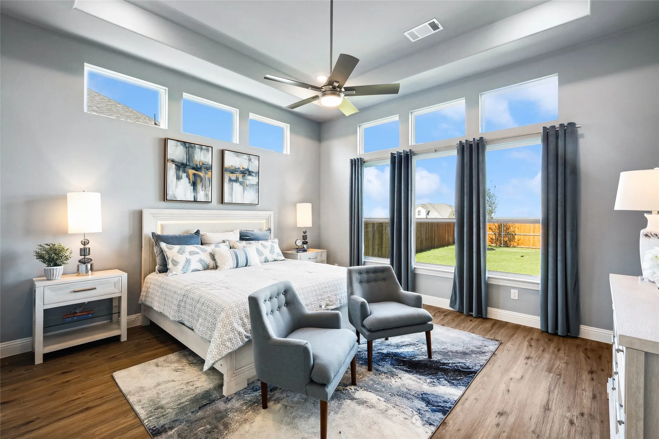 Model home photos of similar floorplans, not pictures of actual home.
