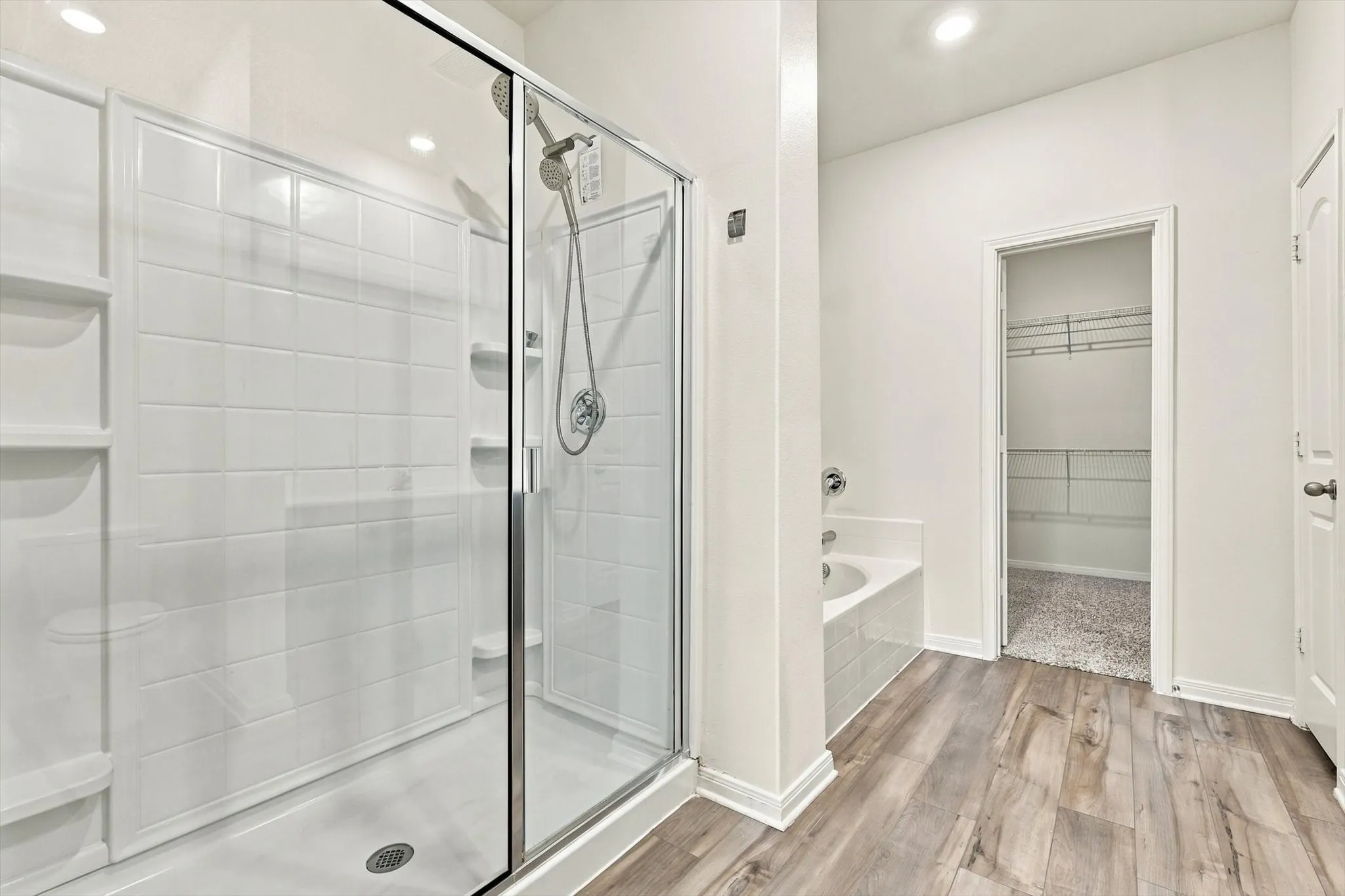 Separate extended shower