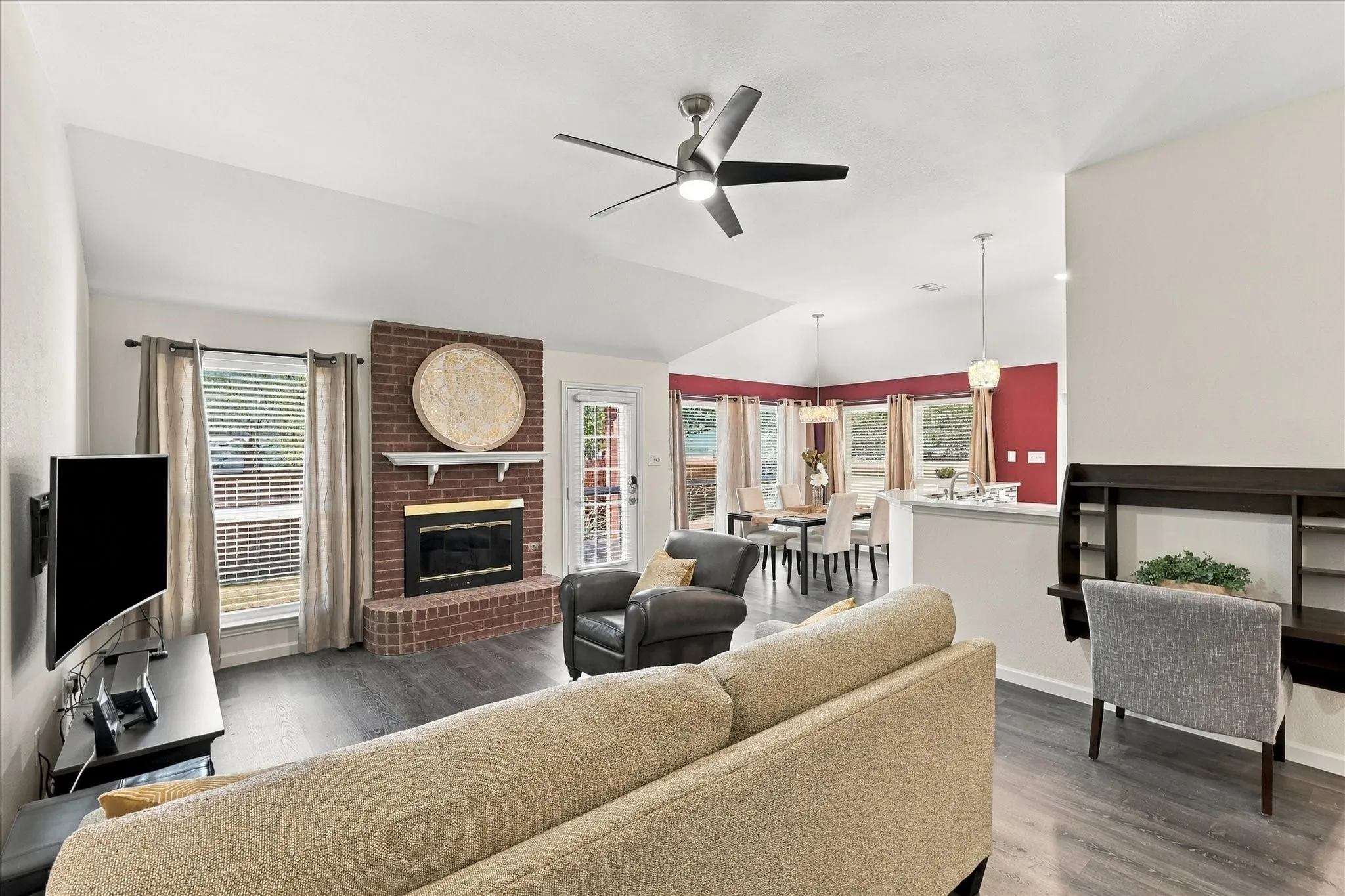 View of the family room