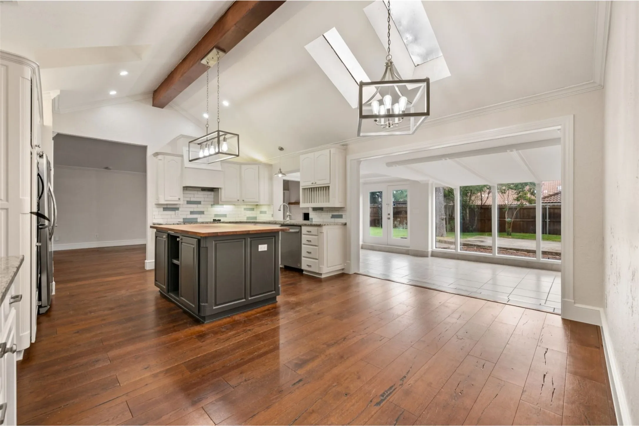 Bright kitchen with room for a table