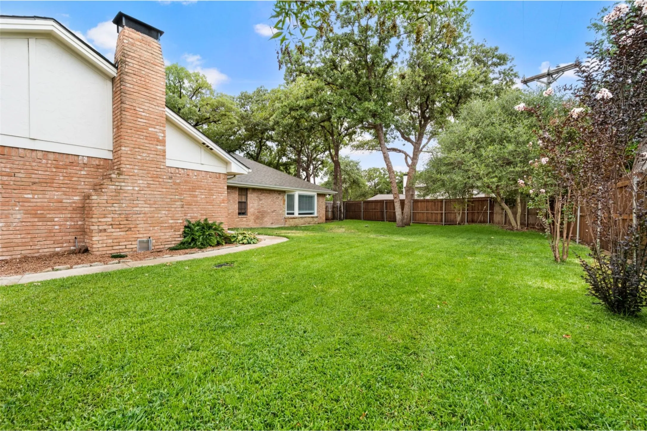 Large backyard