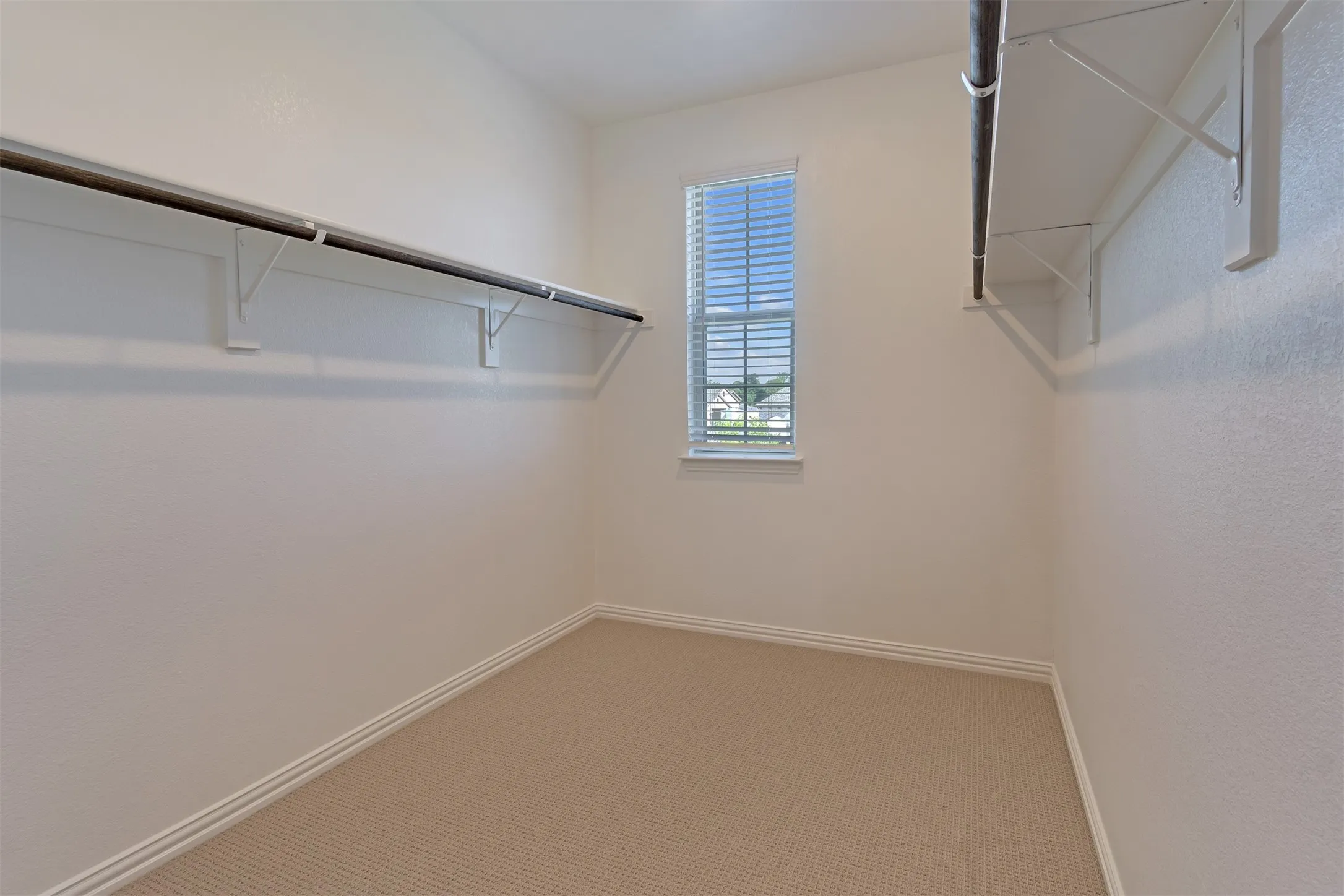 Master bath opens onto roomy closet