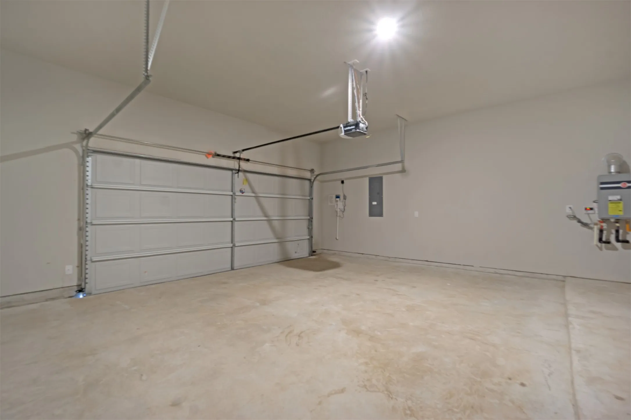 Roomy two car garage