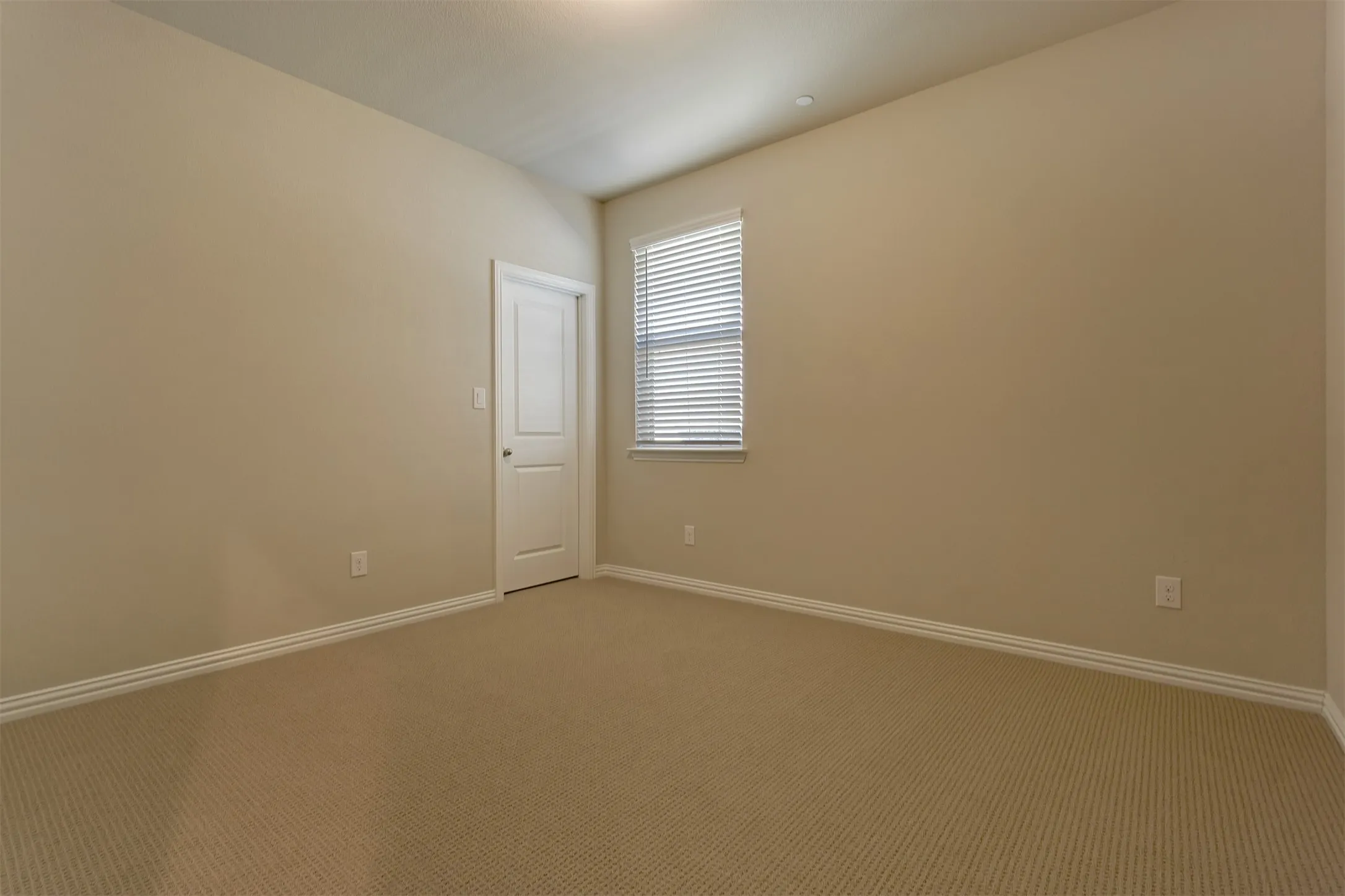 Auxiliary bedroom includes roomy closet