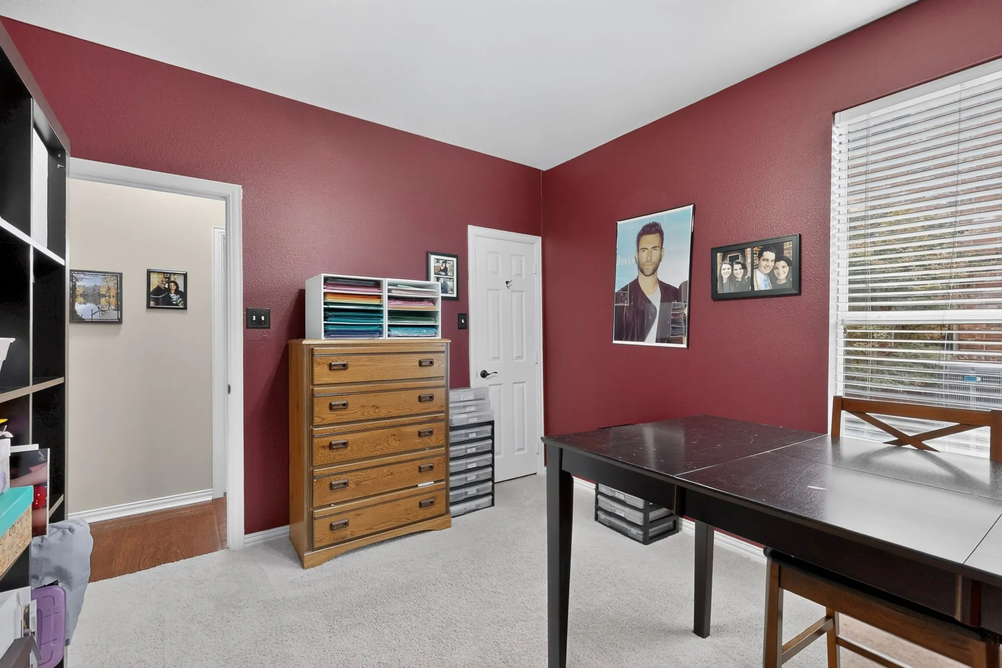 Window with horizontal blinds