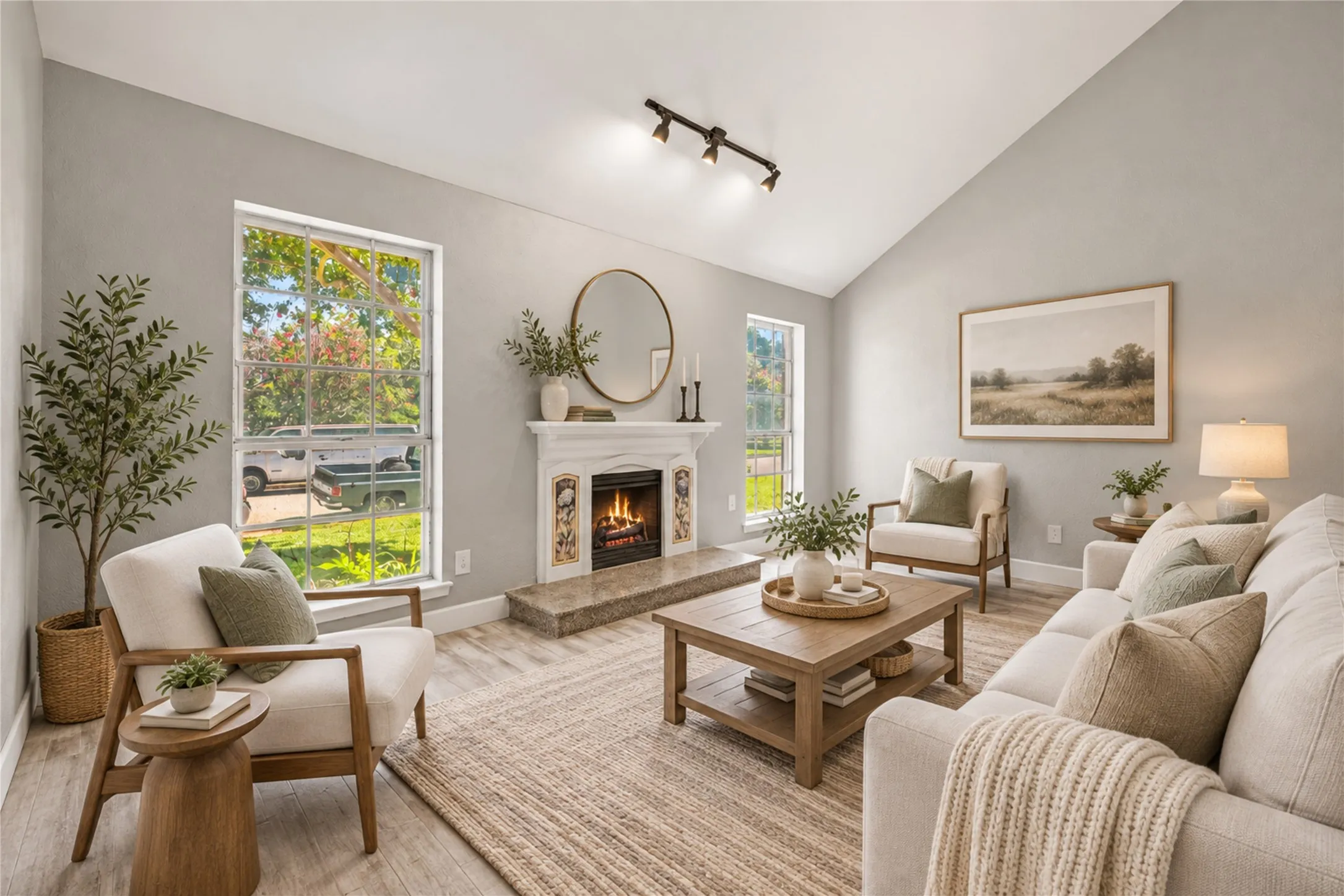 Living Area - Virtually stagged