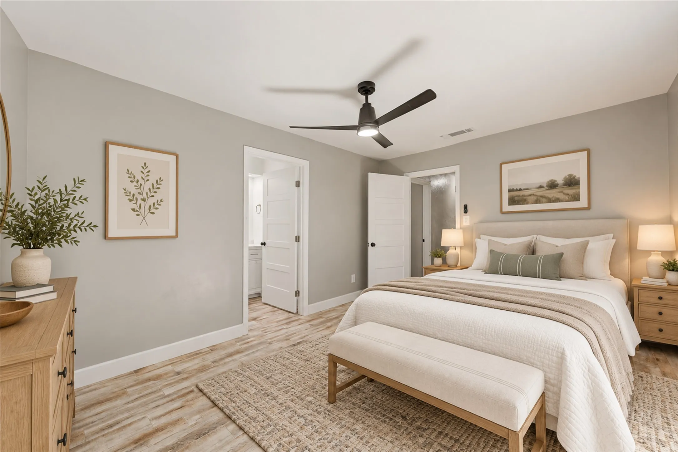 Bedroom - Virtually stagged