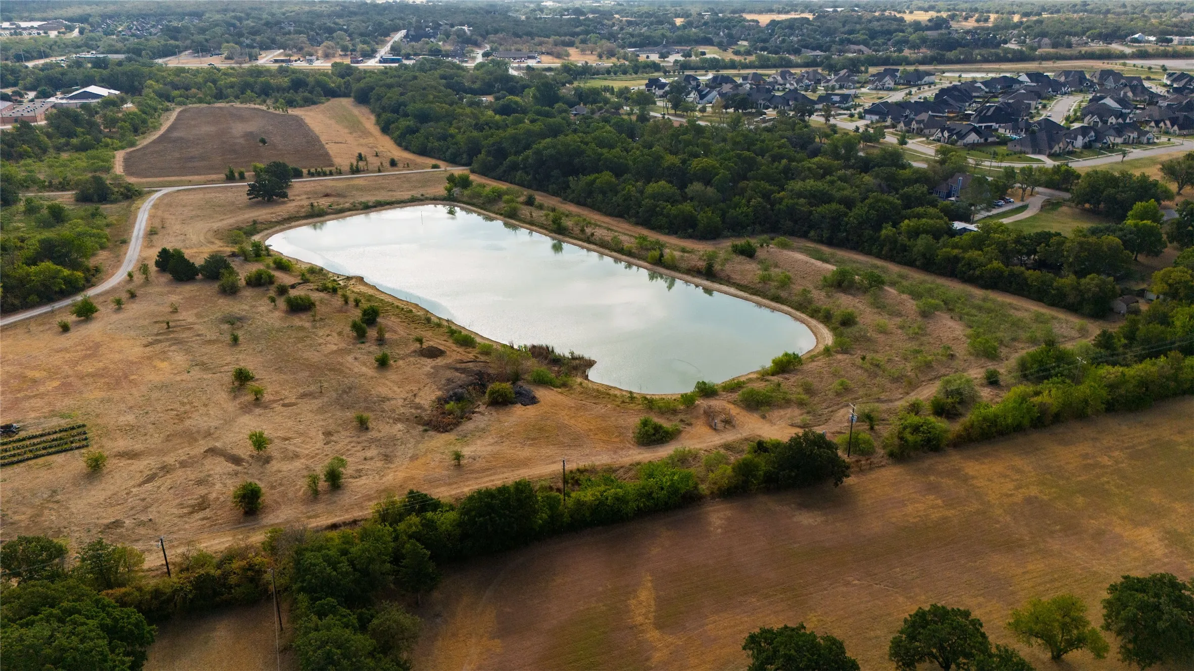 Looking East over the 57 acres