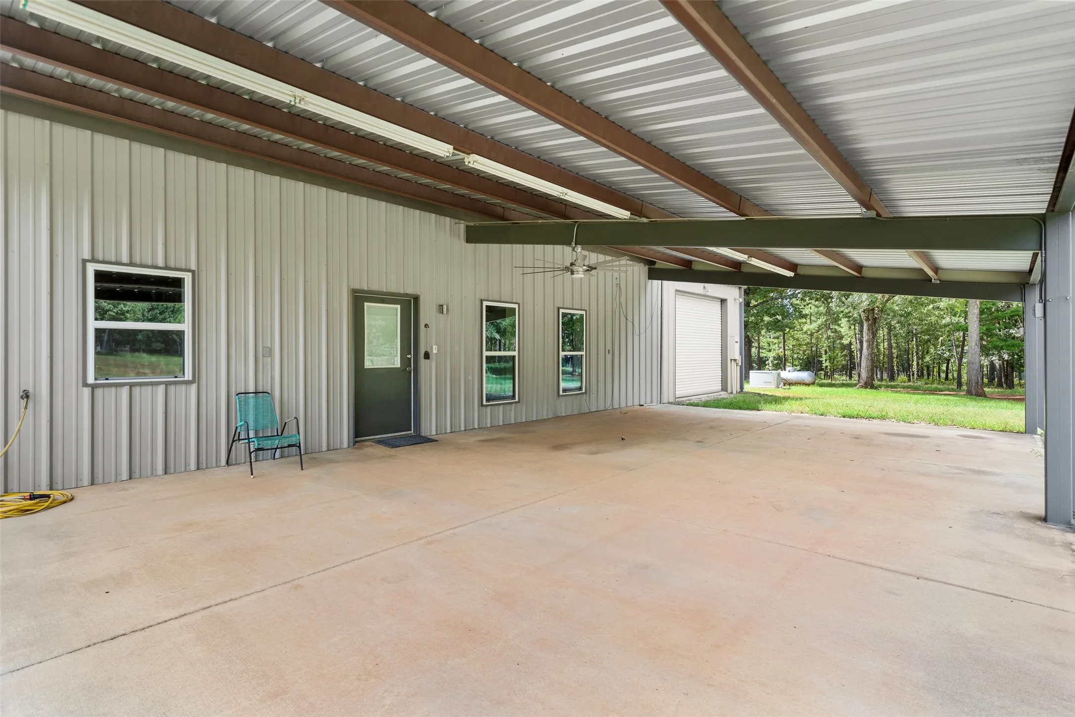 4-car Carport and front door