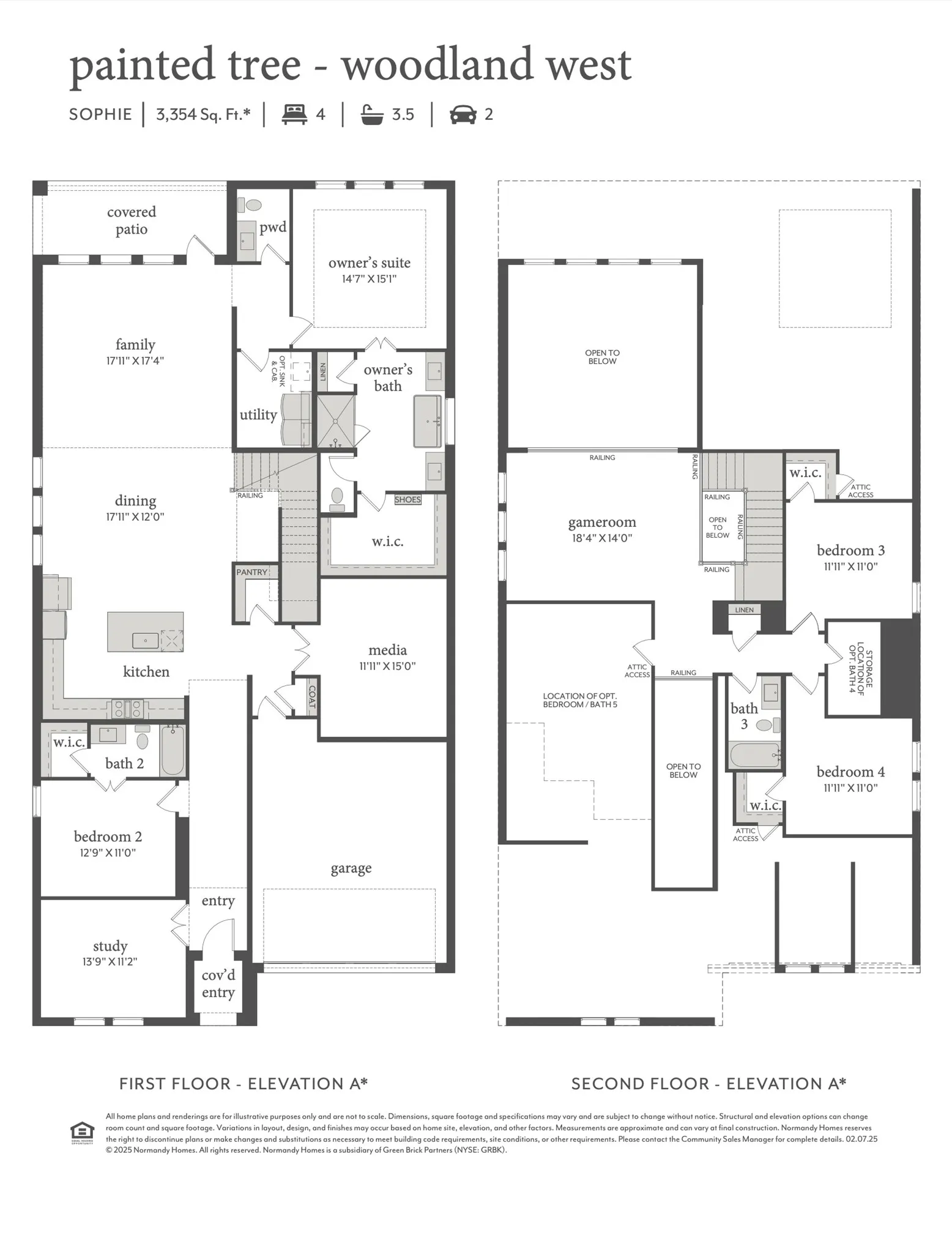 With outstanding space and thoughtful design, our impressive Sophie plan offers your family the home of their dreams!