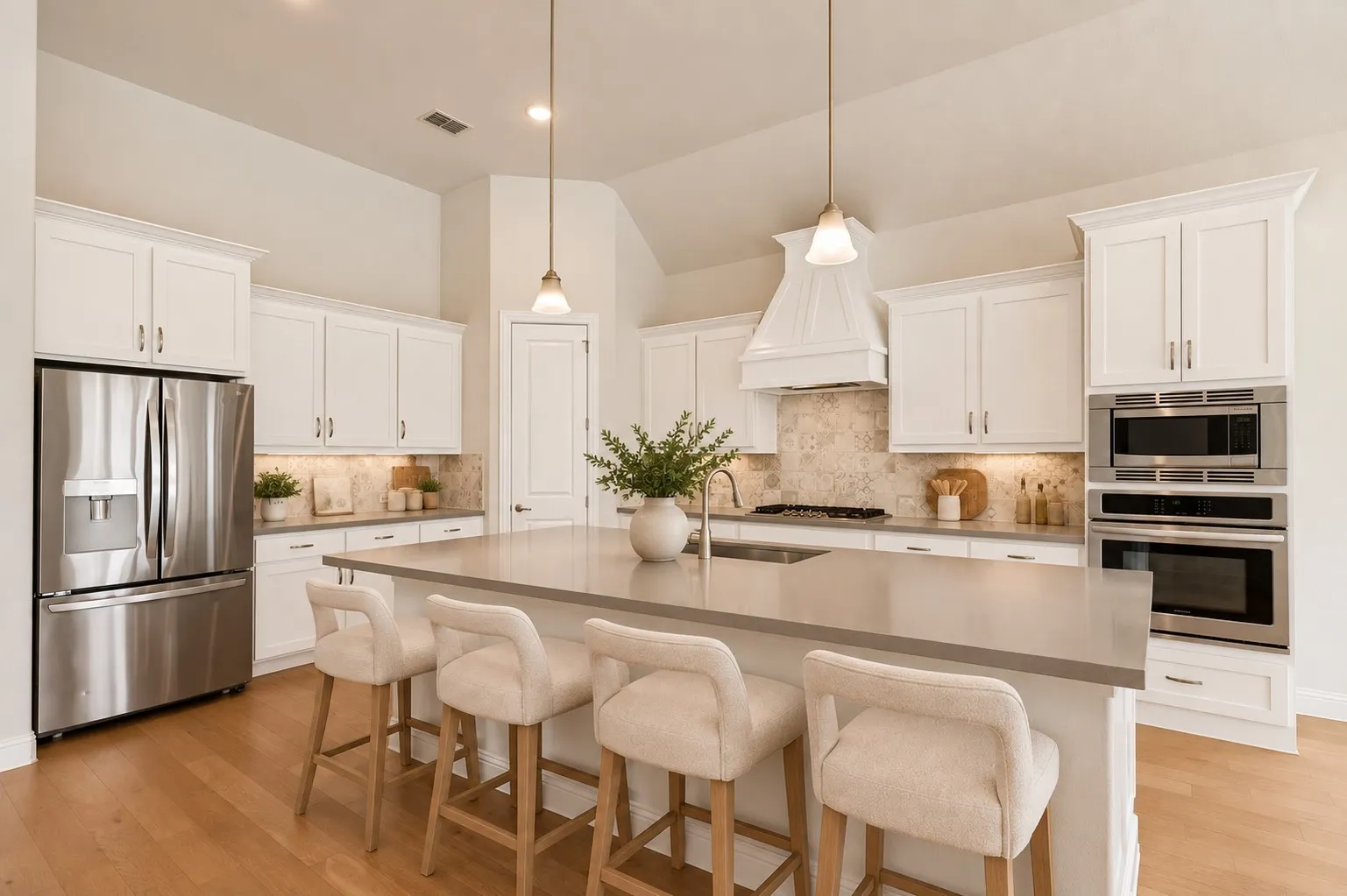 Virtually staged kitchen