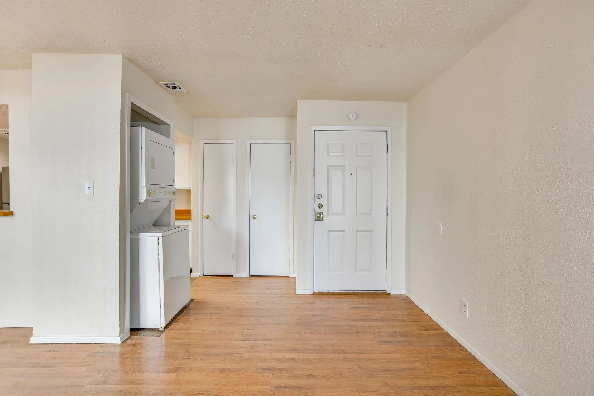 Looking at front door