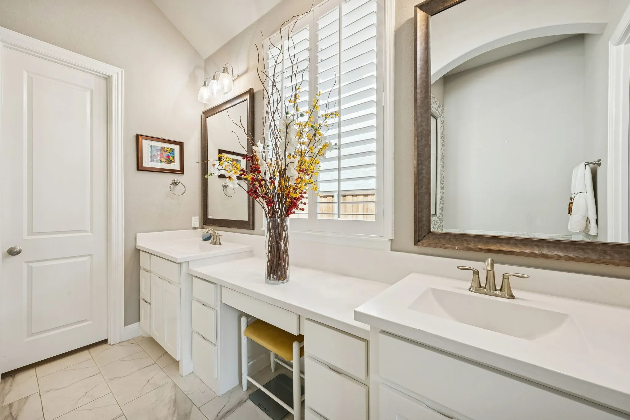 double sinks and vanities