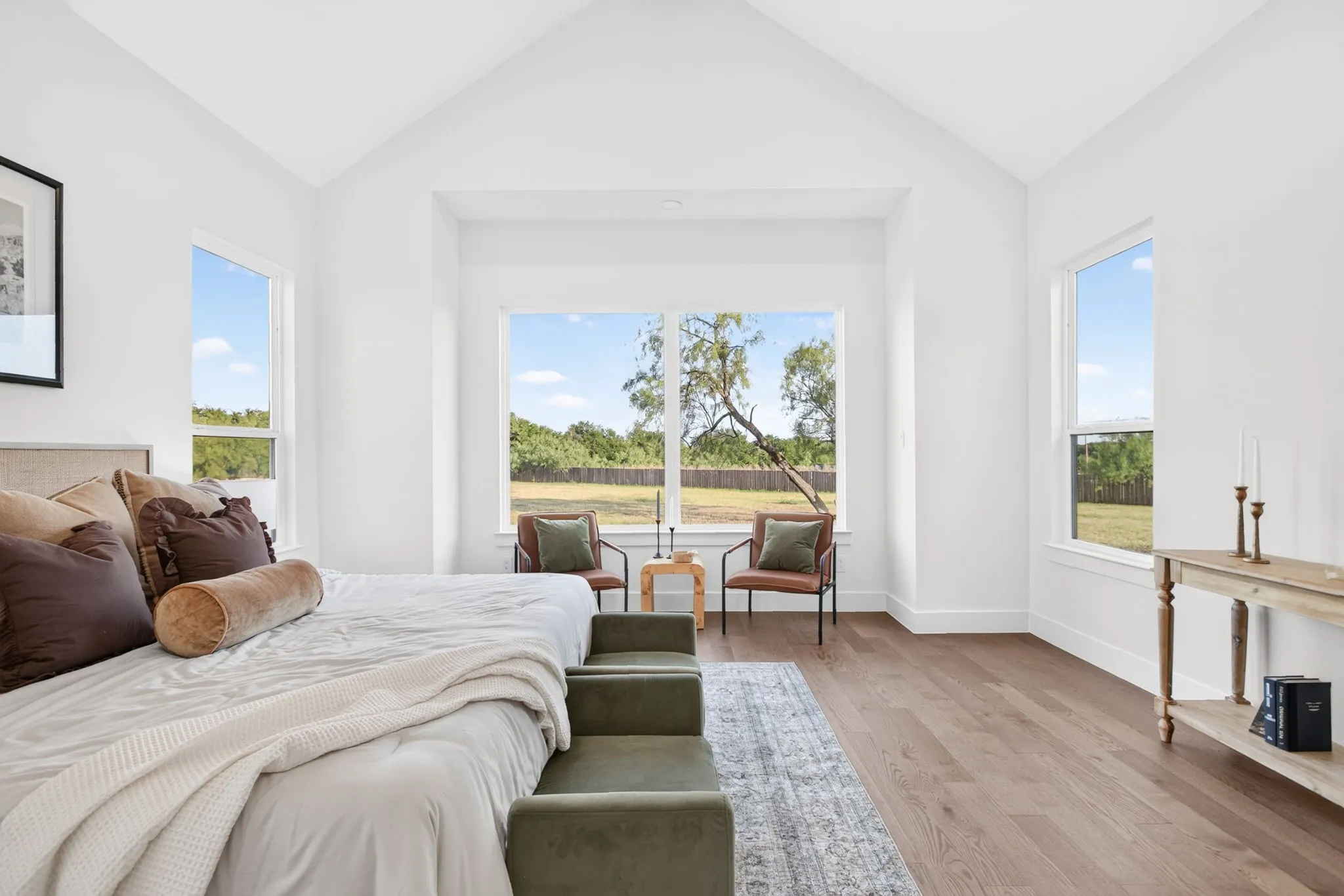 Imagine waking up to these peaceful views of your backyard.