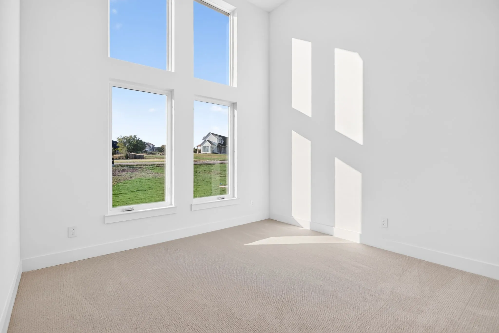 Secondary bedrooms are spacious and beautiful with neutral carpet.