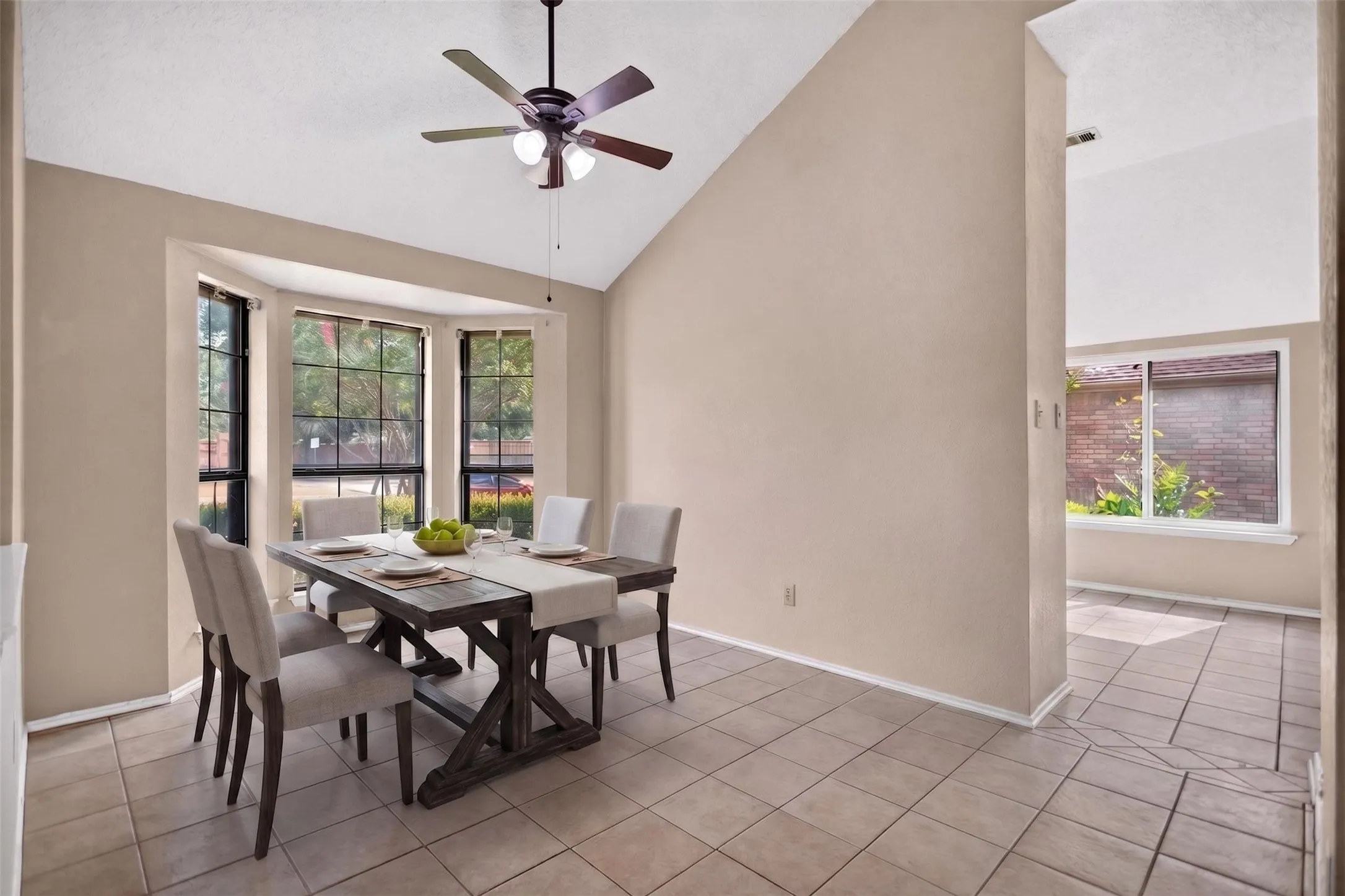 Dining room conviently located near the kitchen.