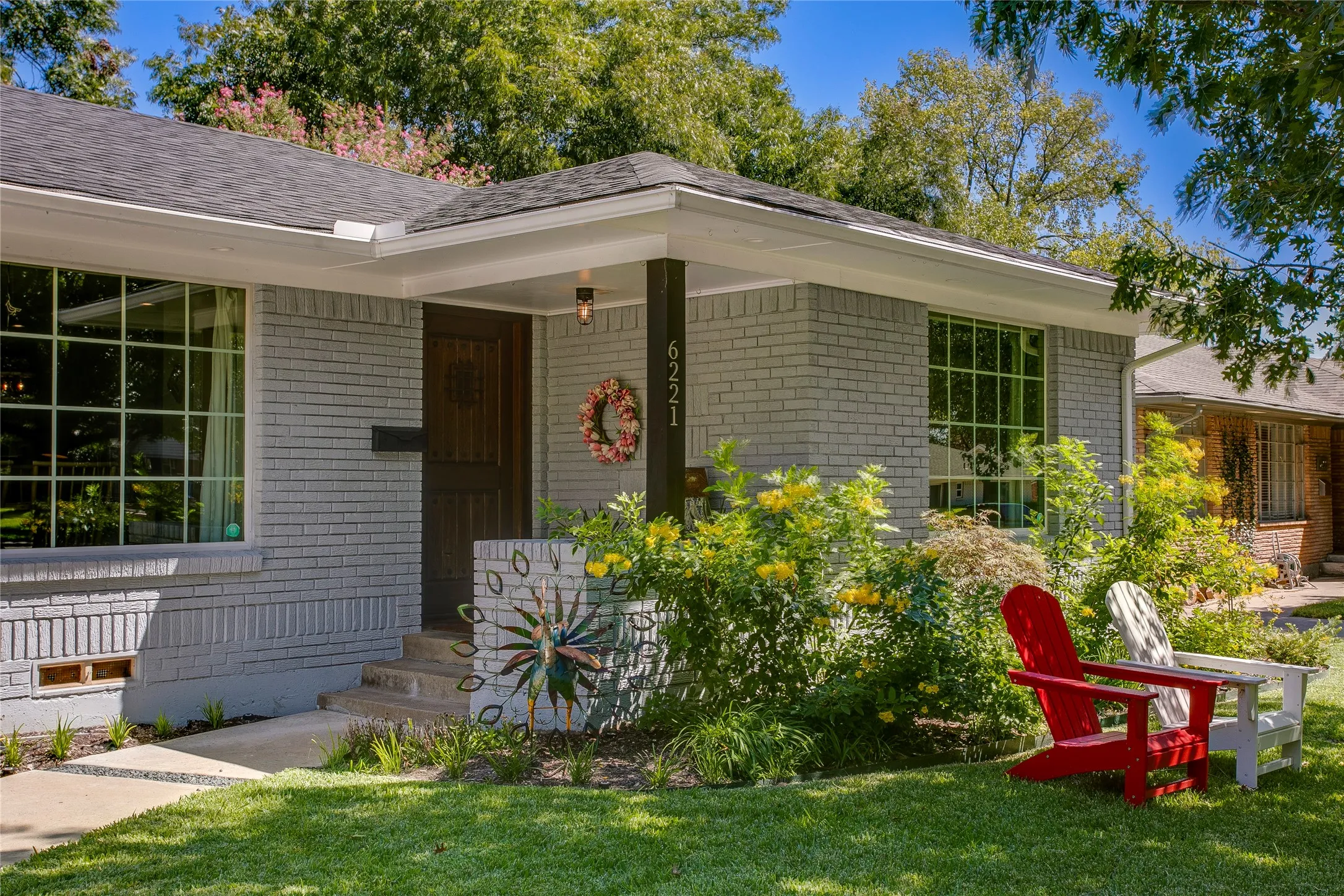 Inviting front porch