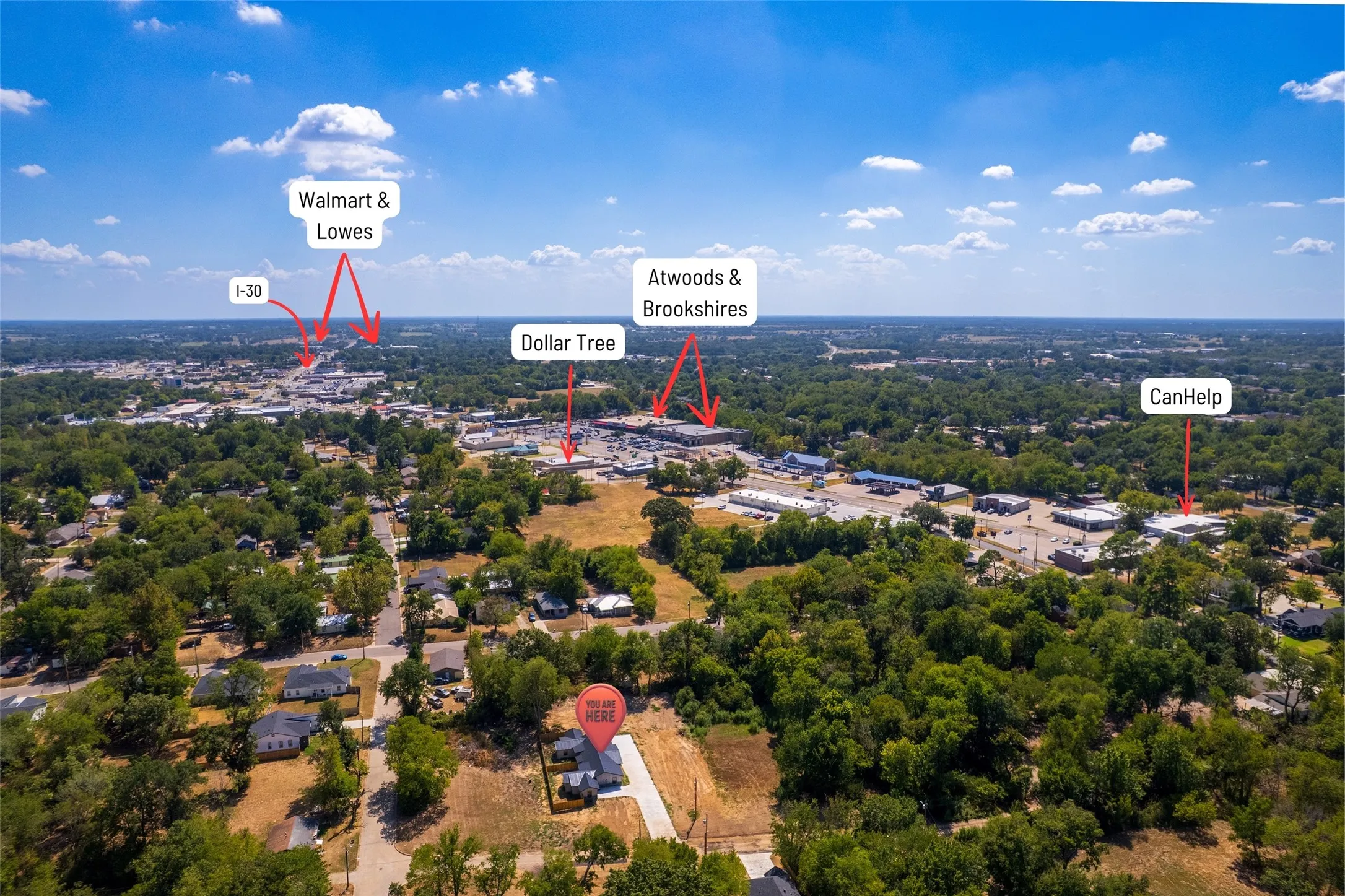 Proximity to I-30 & shopping