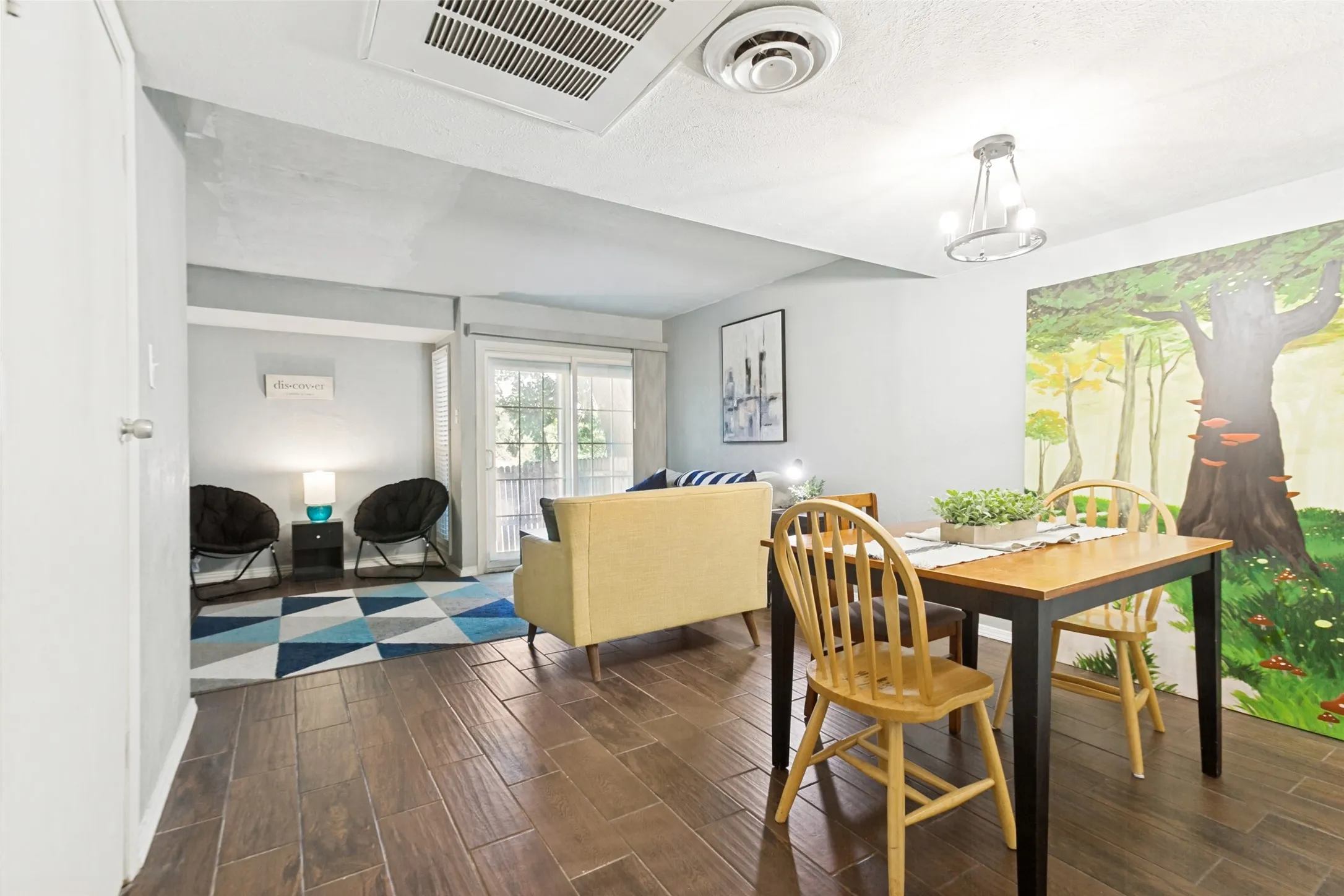 Main living spaces.