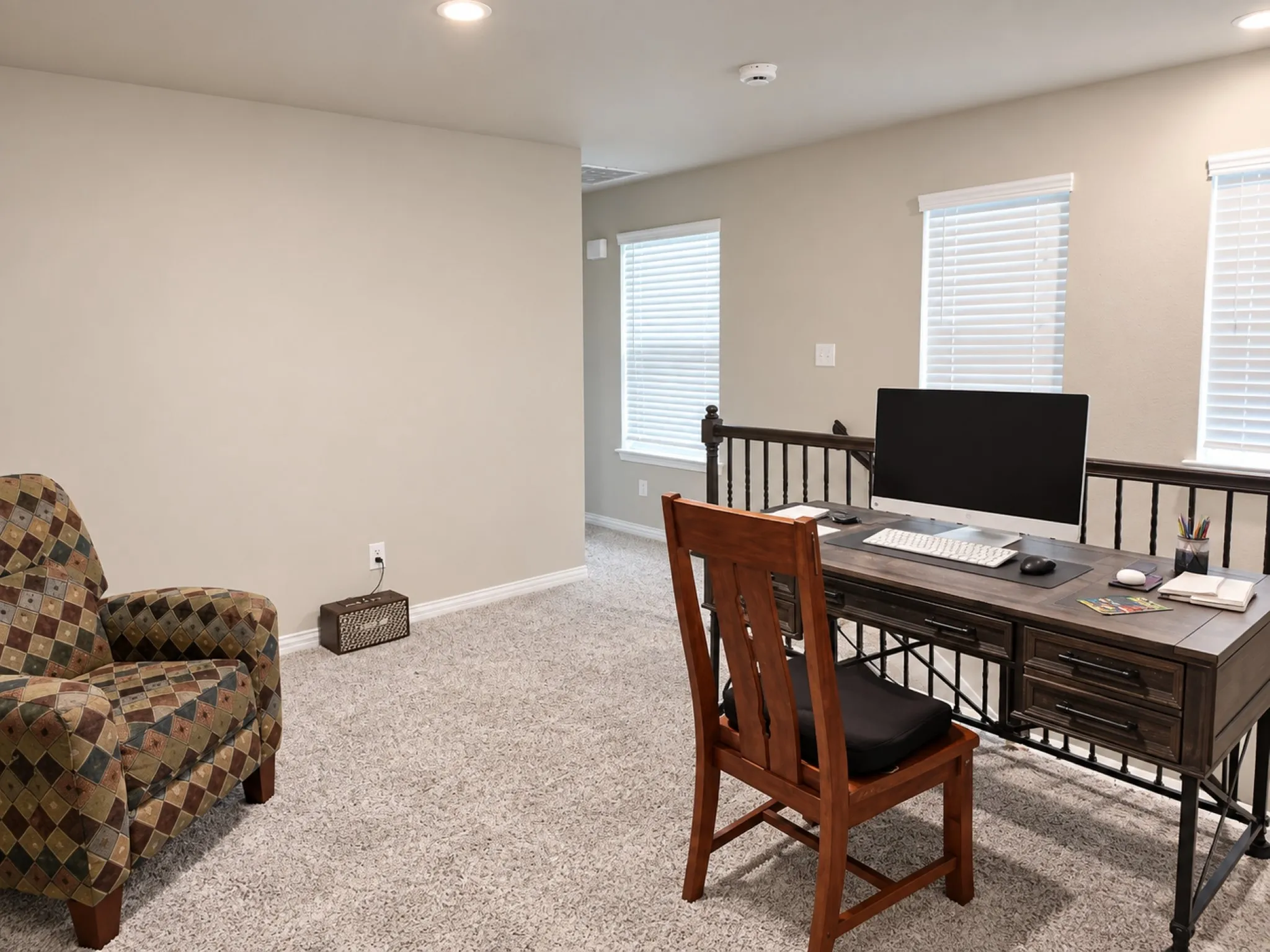 Upstairs living