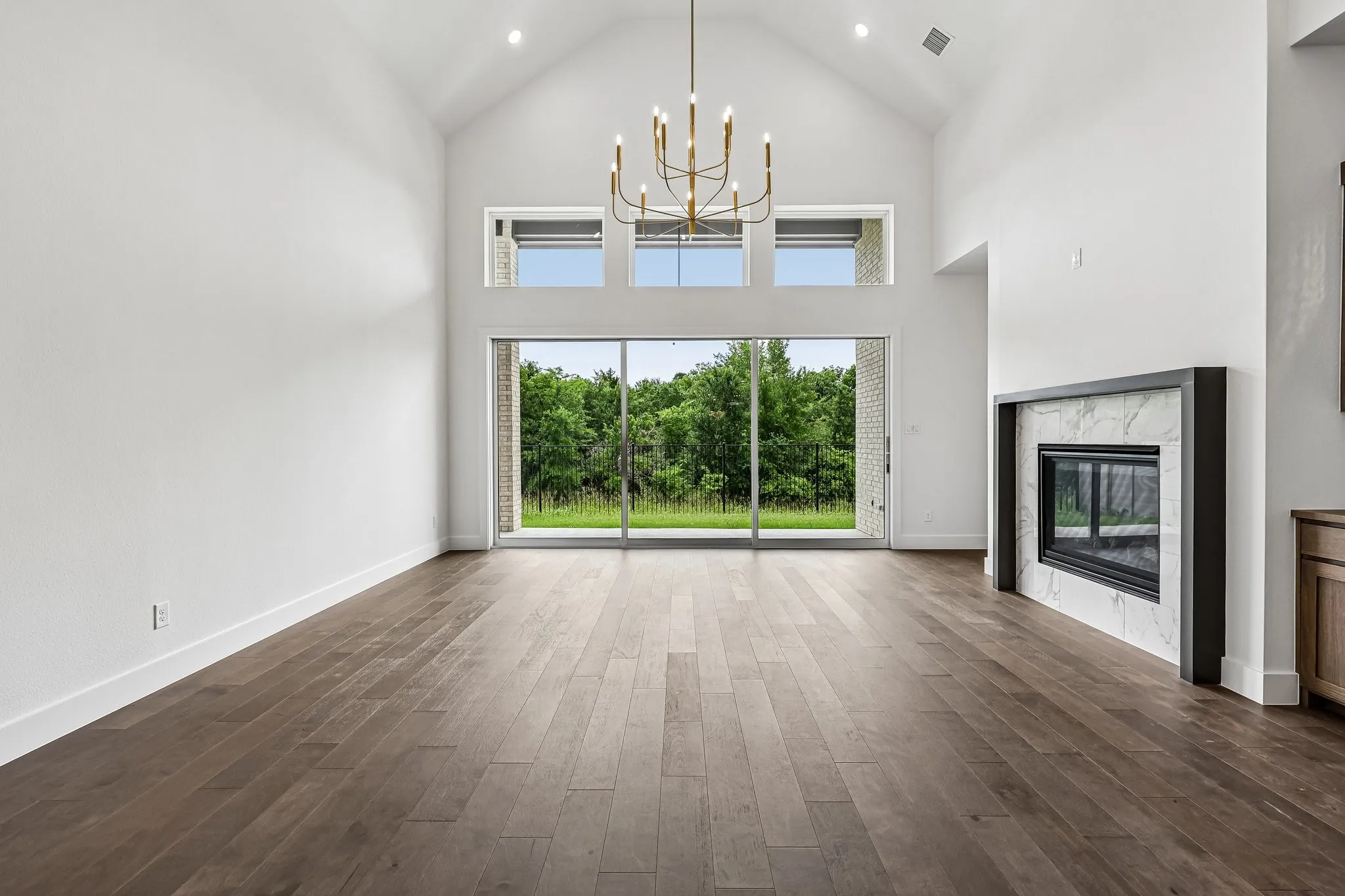 Our Justin floor plan offers a spacious family room with a beautiful view!