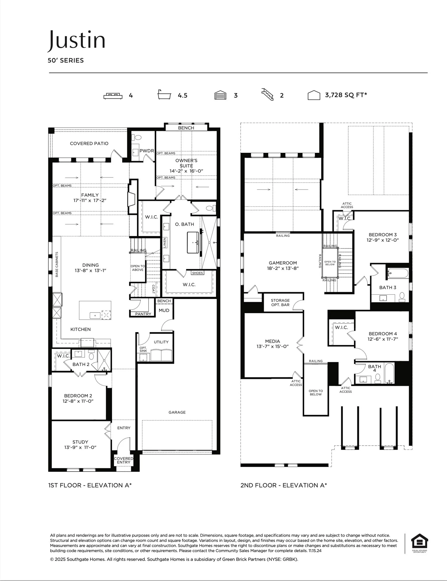 Featuring entertaining space everywhere you look and spacious bedrooms the entire family will enjoy, our Justin plan is your dream home come to life!