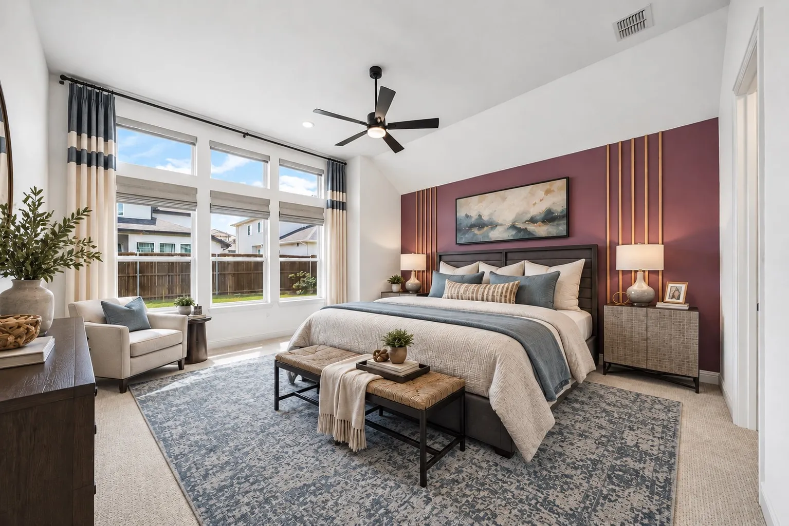 Primary Bedroom with Staging