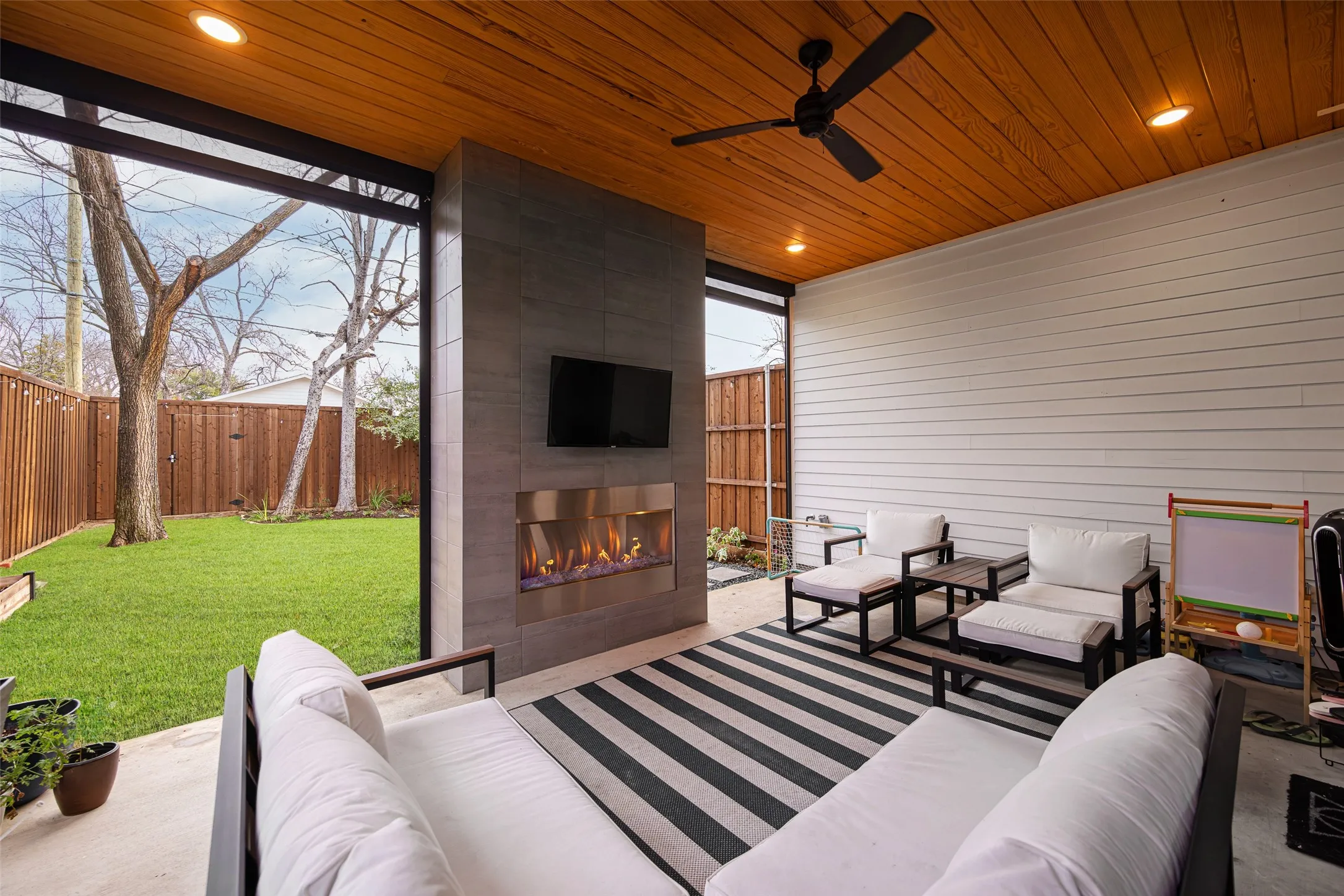 Plenty of room to relax, watch a game, and entertain