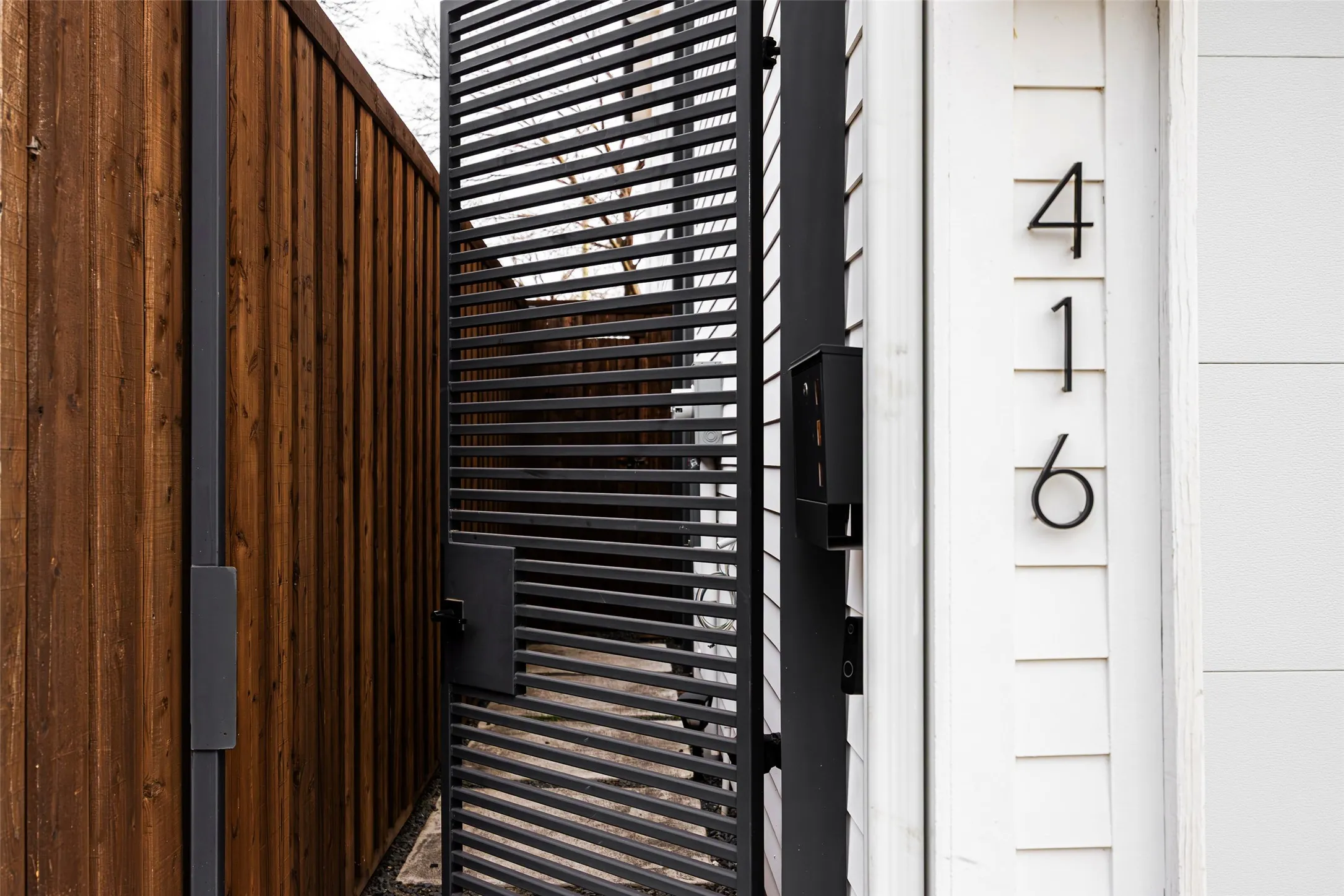 Gated entry and personal mailbox