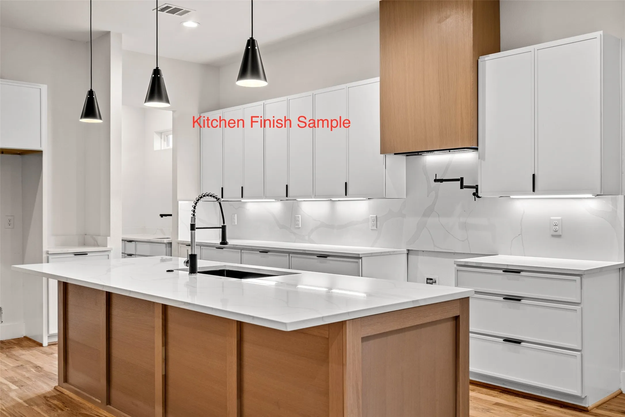 Sample of Kitchen and Island Finishes