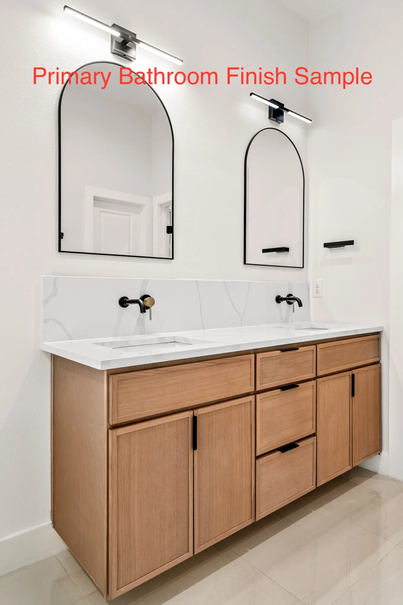 Sample of Primary Bathroom Finishes
