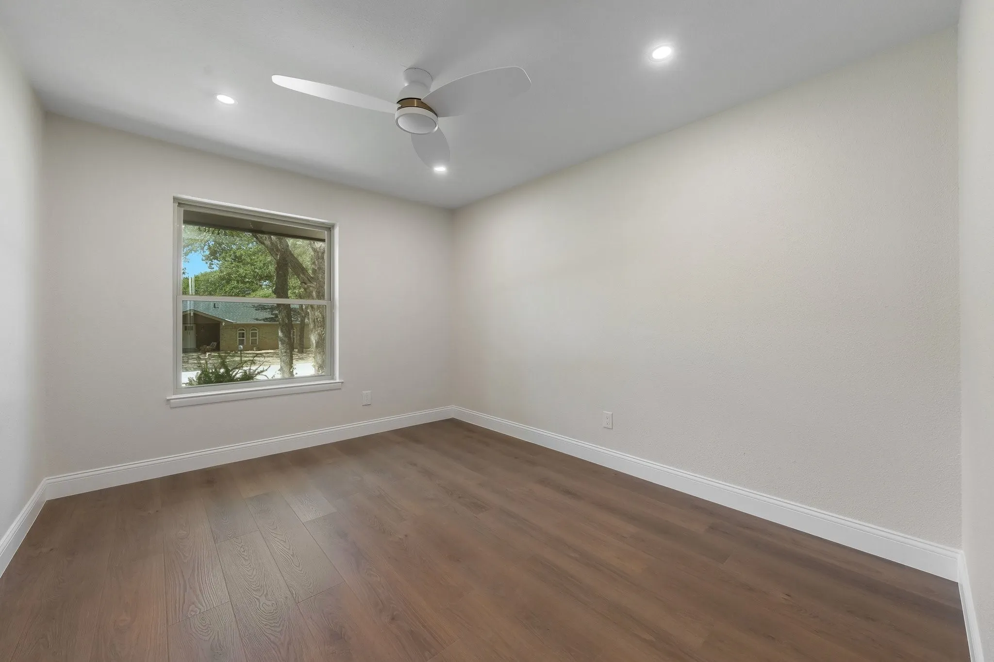 All new doors, lights and fans in bedrooms