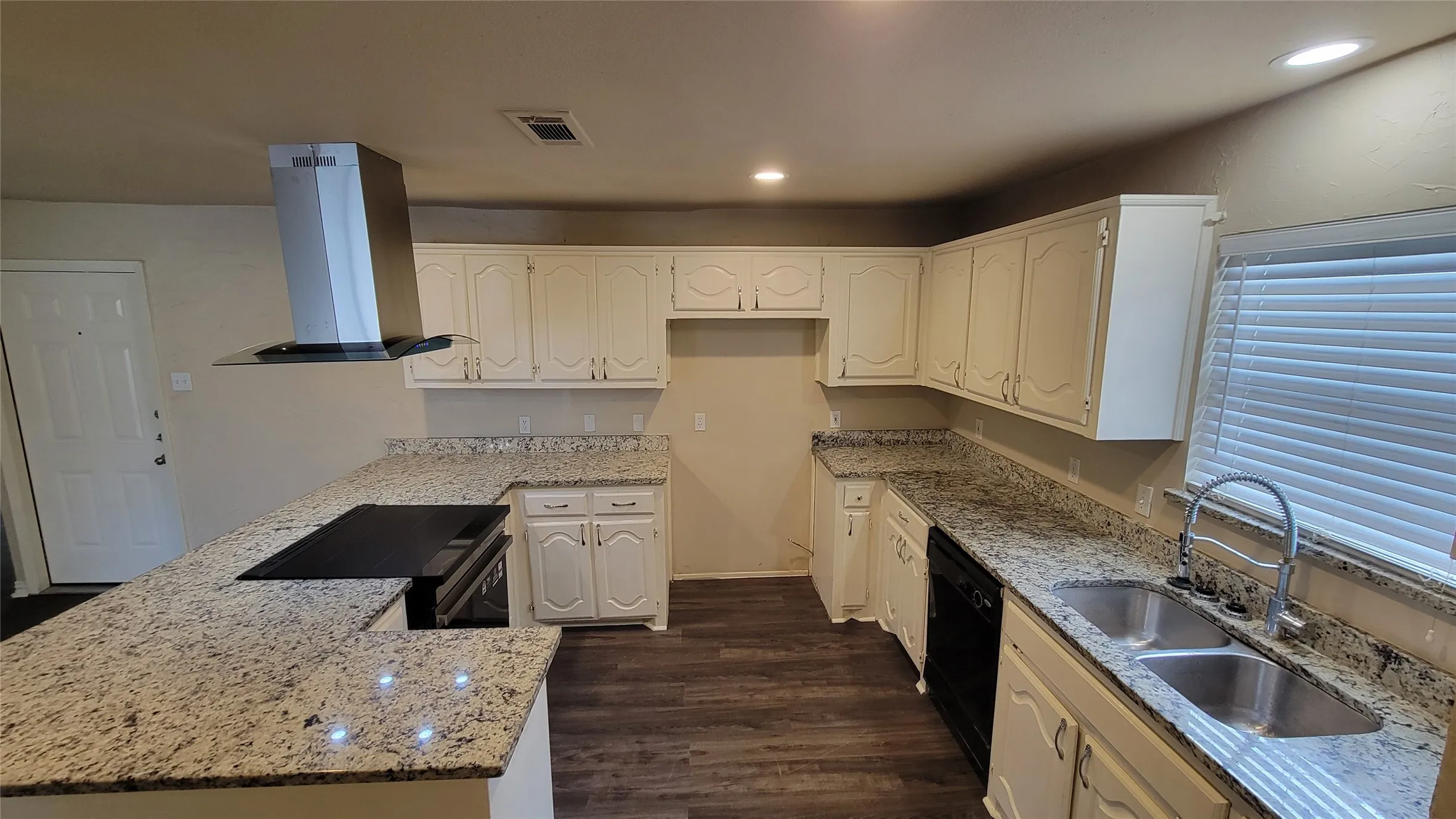 Granite counters and dual sink