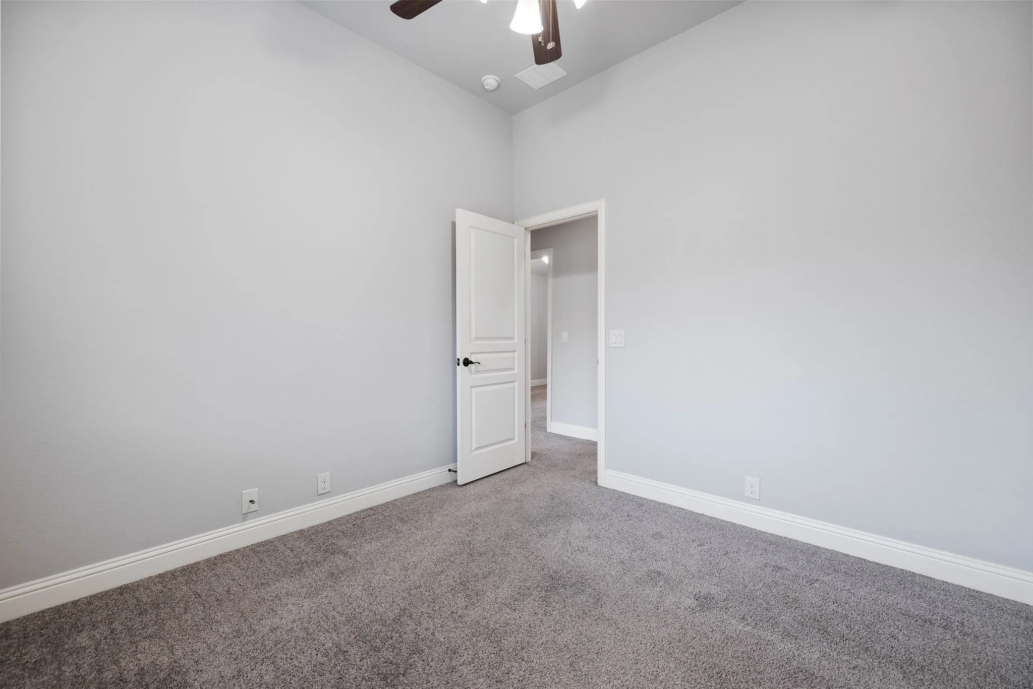 Bedroom1 room featuring carpet and ceiling fan