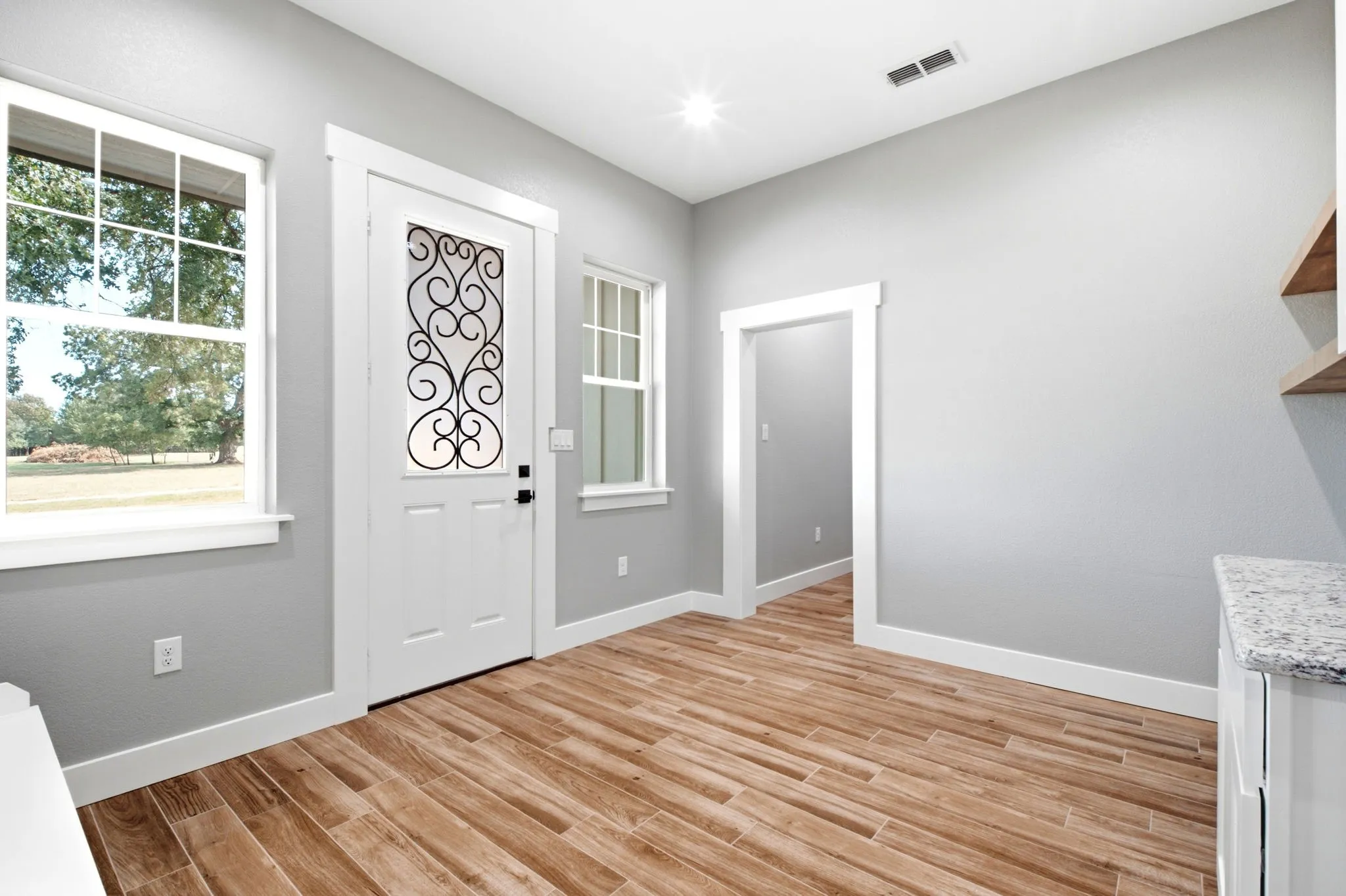 Entry into other area of the home.