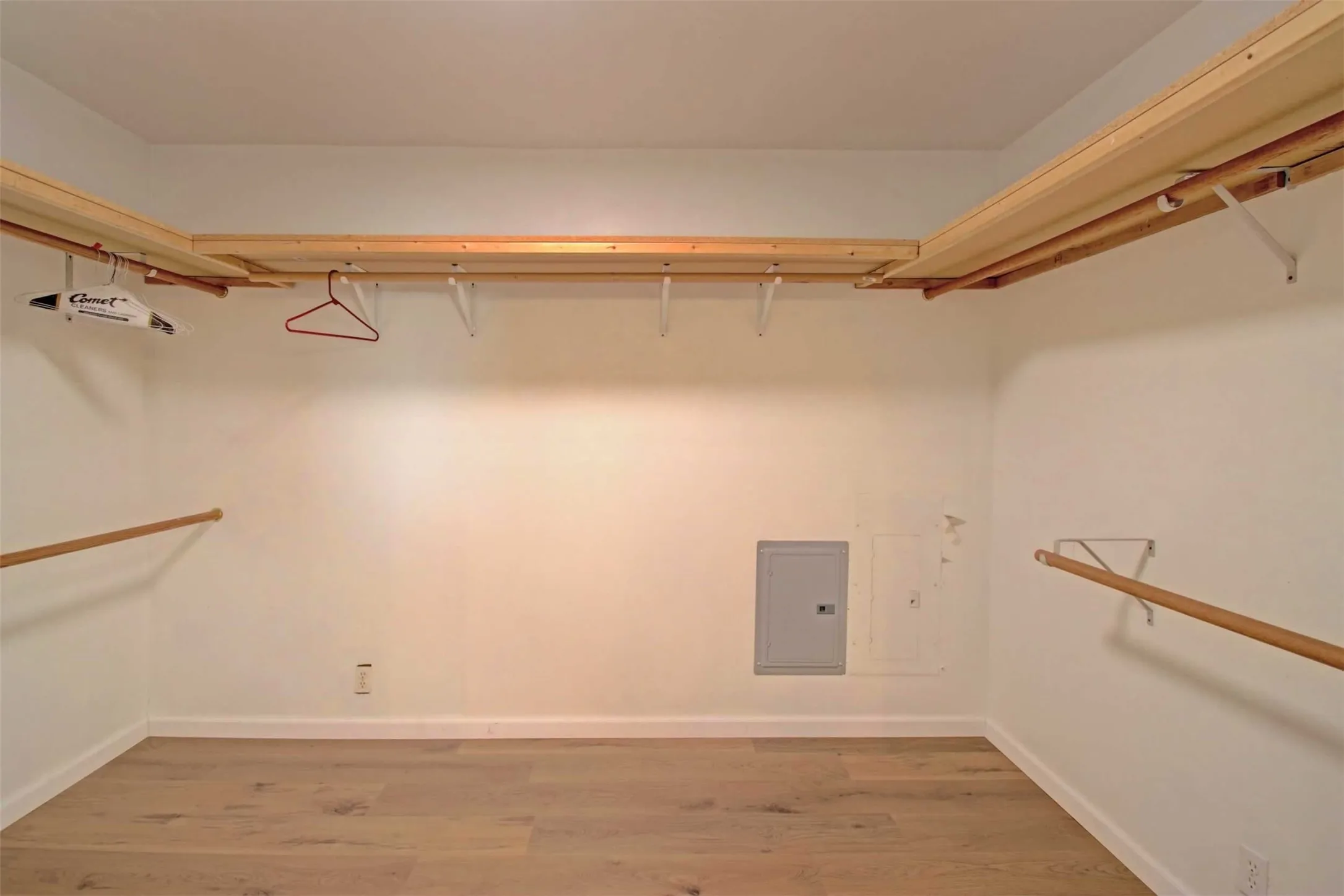 Walk in closet off primary bath.
