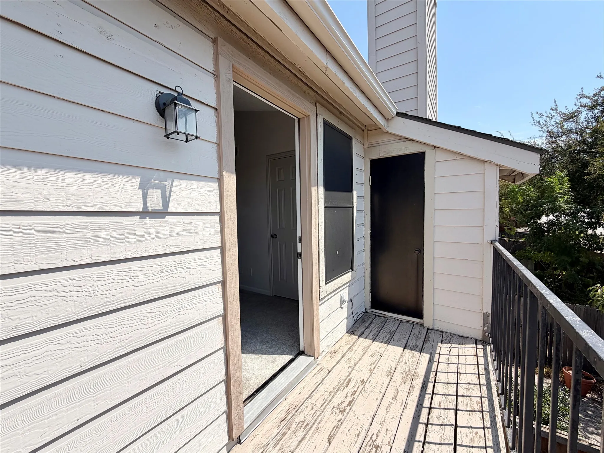 Balcony off of bedroom