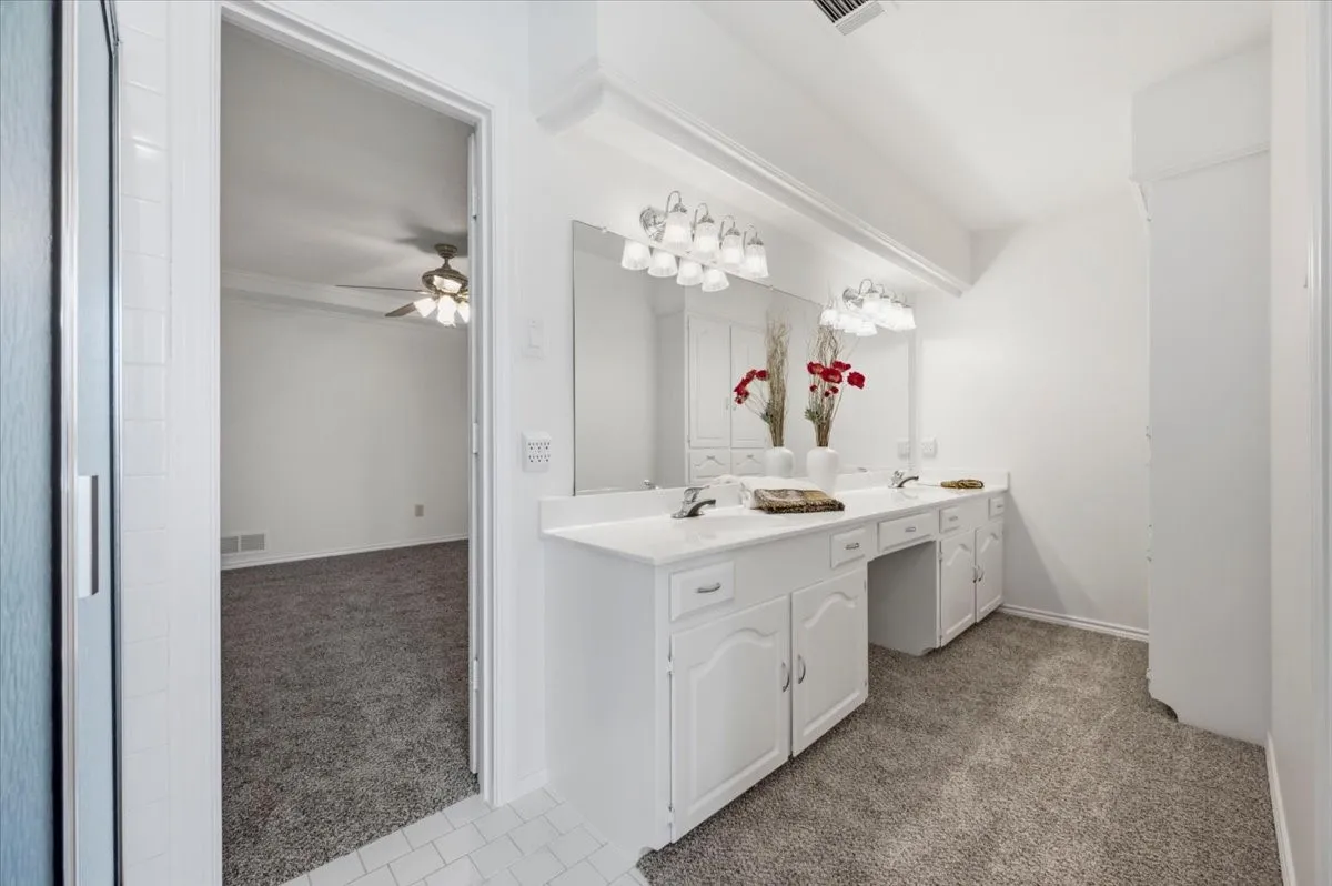Bedroom on East side of the home  - separate tub and walk in shower