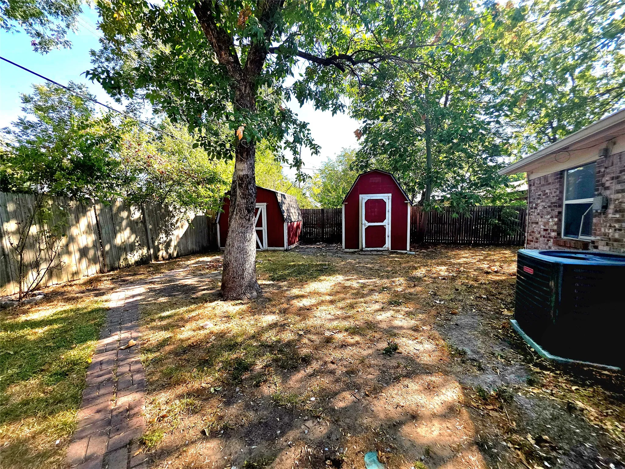 Back yard privacy fence